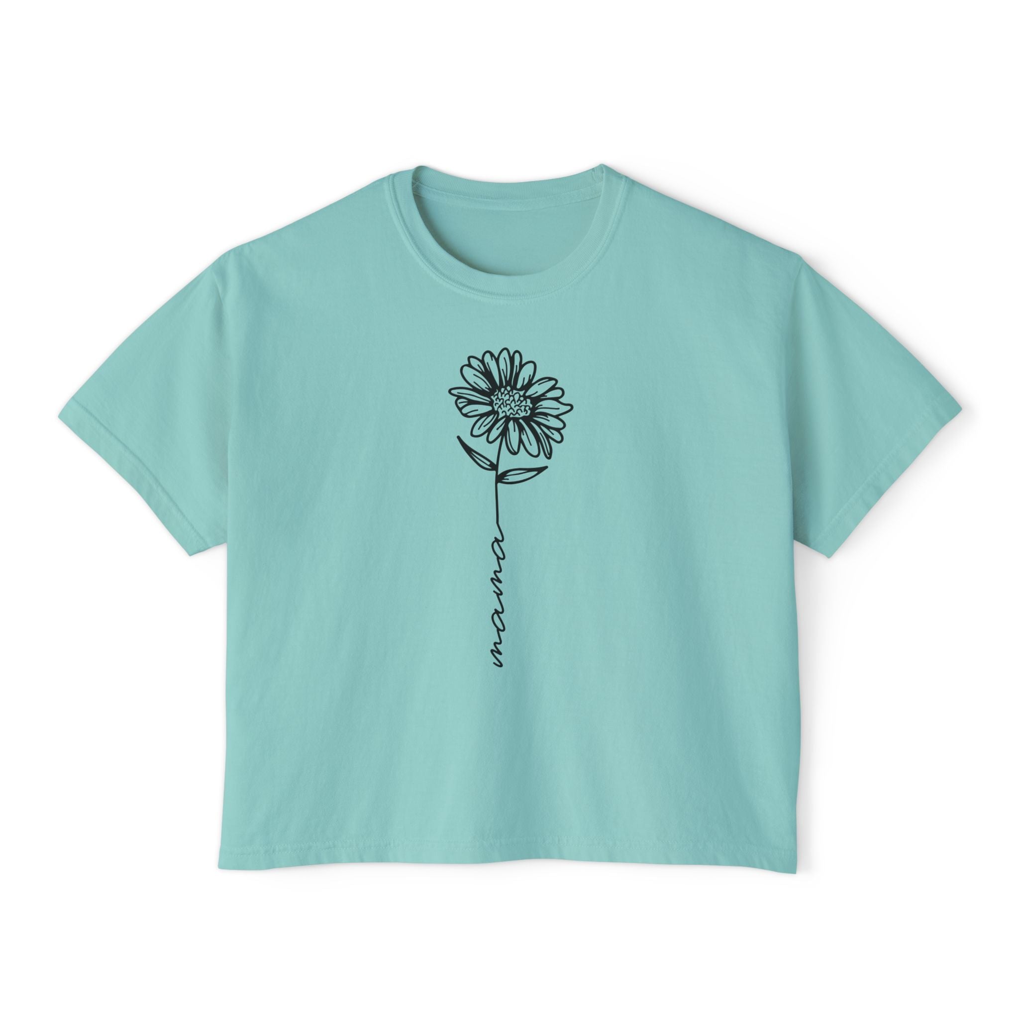 Mom Graphic T-Shirt - Floral Mama | T-Shirt by atgodanddesigns