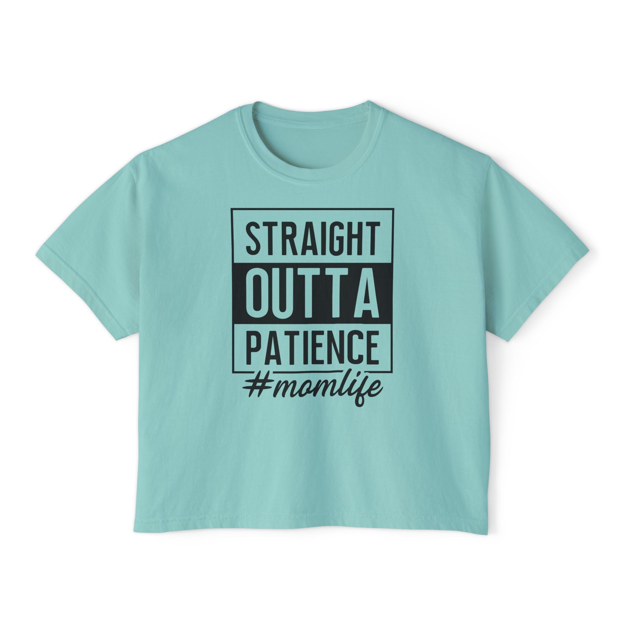 Mom Graphic T-Shirt - Straight Outta Patience Momlife | T-Shirt by atgodanddesigns
