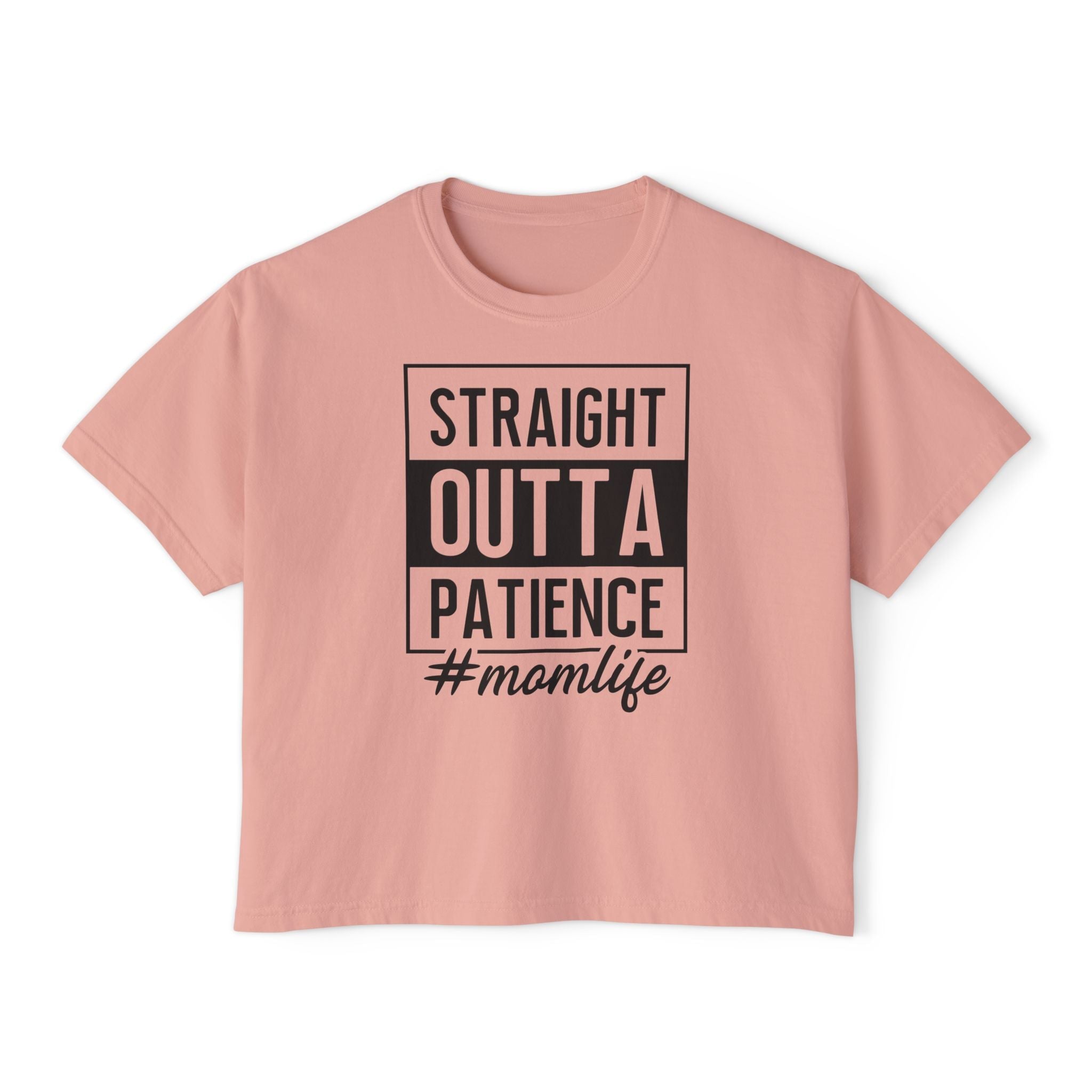 Mom Graphic T-Shirt - Straight Outta Patience Momlife | T-Shirt by atgodanddesigns