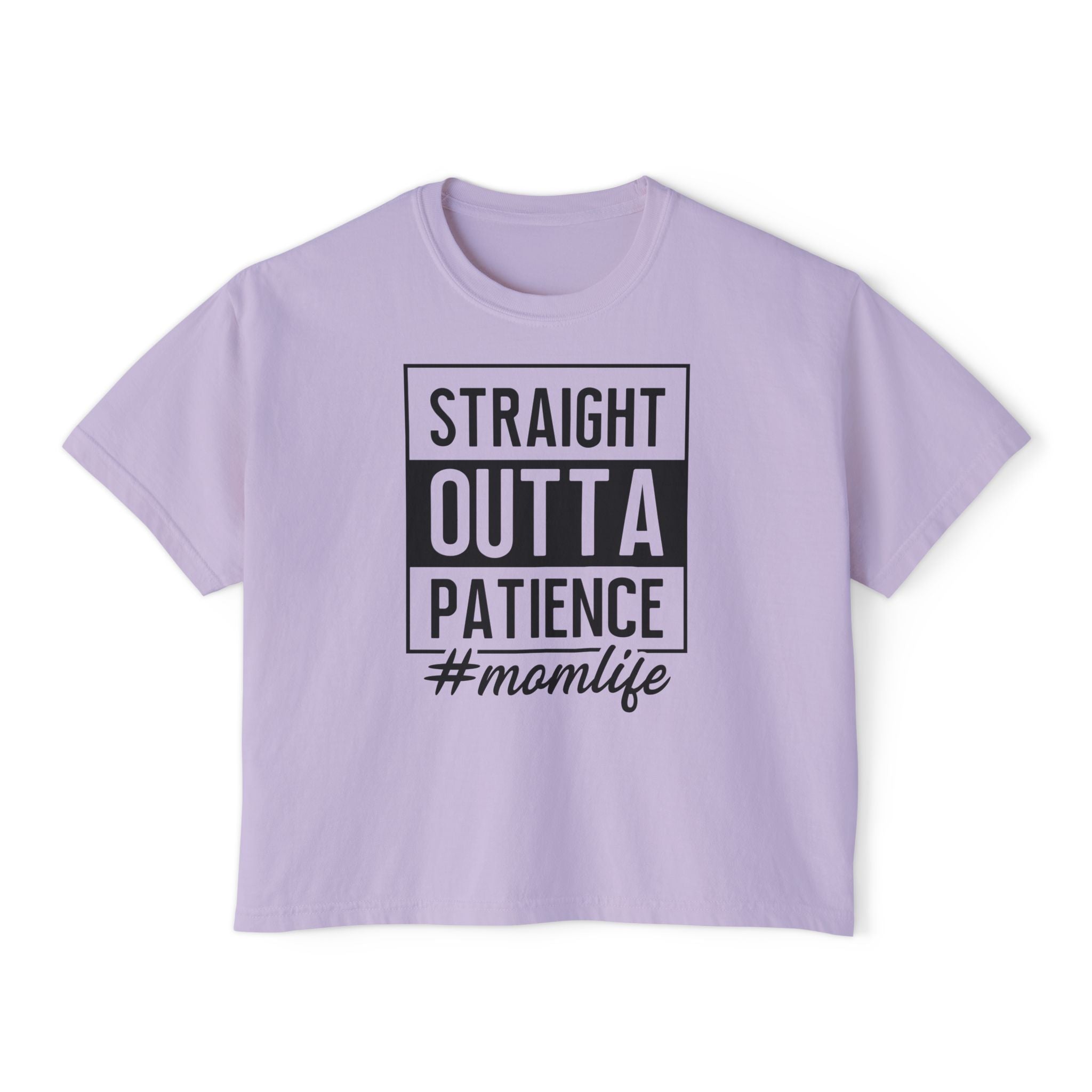 Mom Graphic T-Shirt - Straight Outta Patience Momlife | T-Shirt by atgodanddesigns