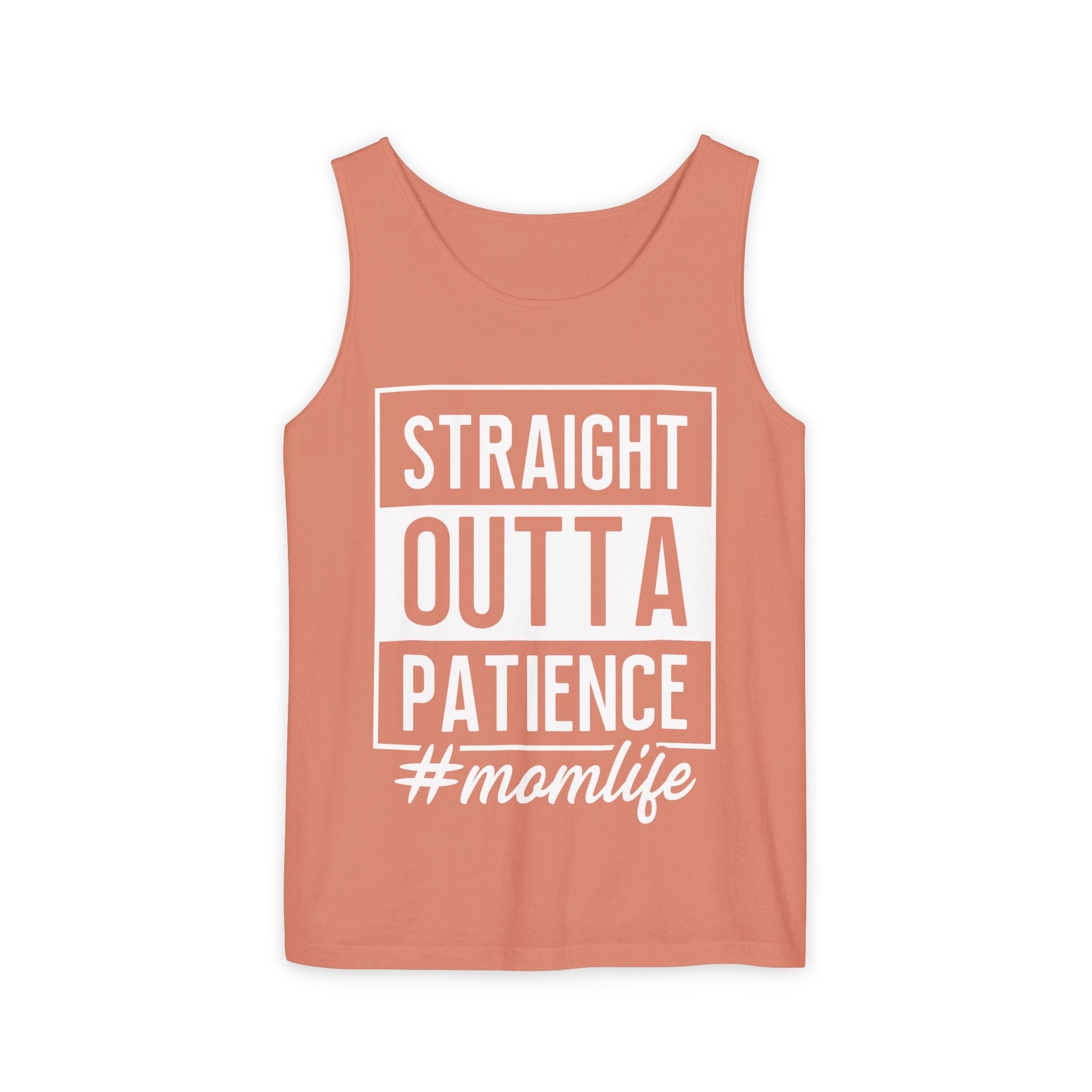 Mom Graphic Tank - Straight Otta Patience Momlife | Tank Top by atgodanddesigns