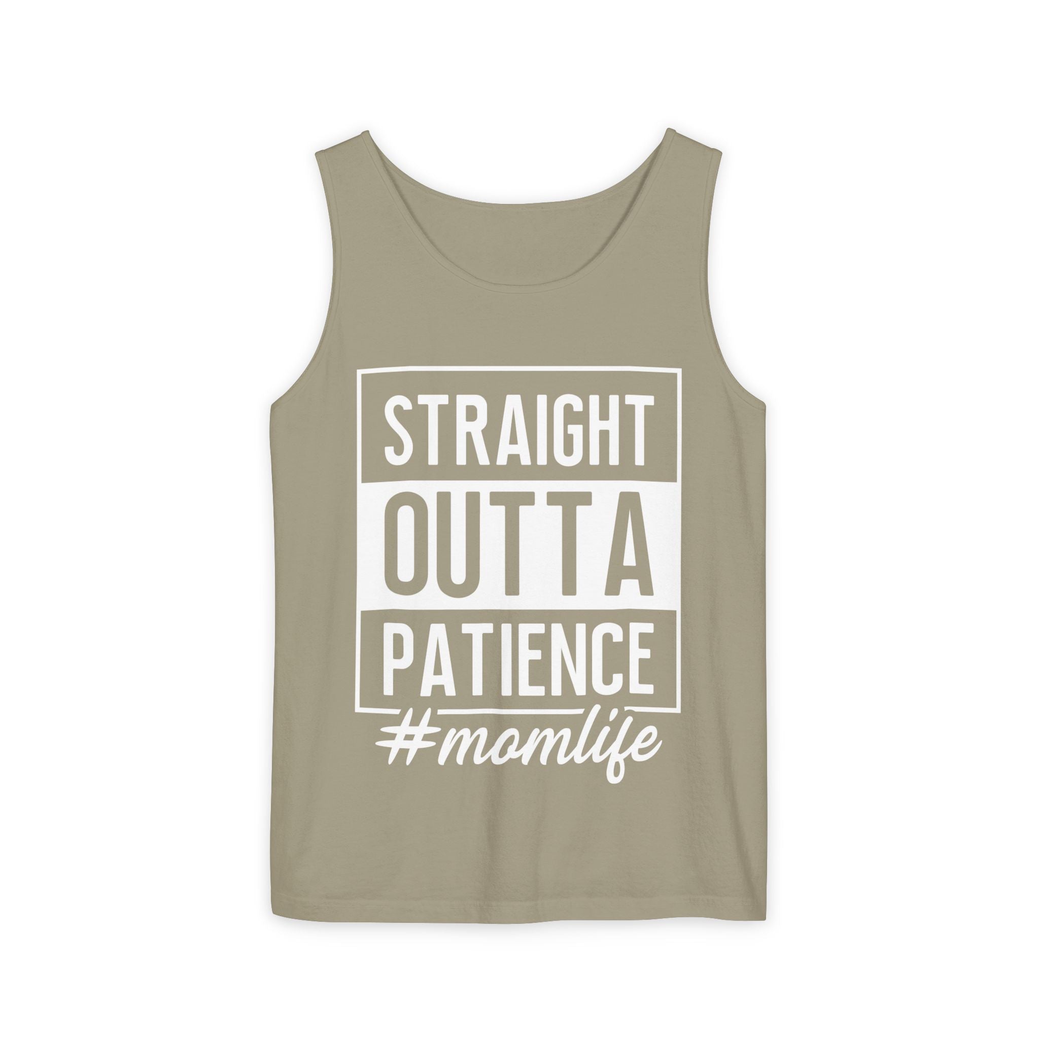 Mom Graphic Tank - Straight Otta Patience Momlife | Tank Top by atgodanddesigns