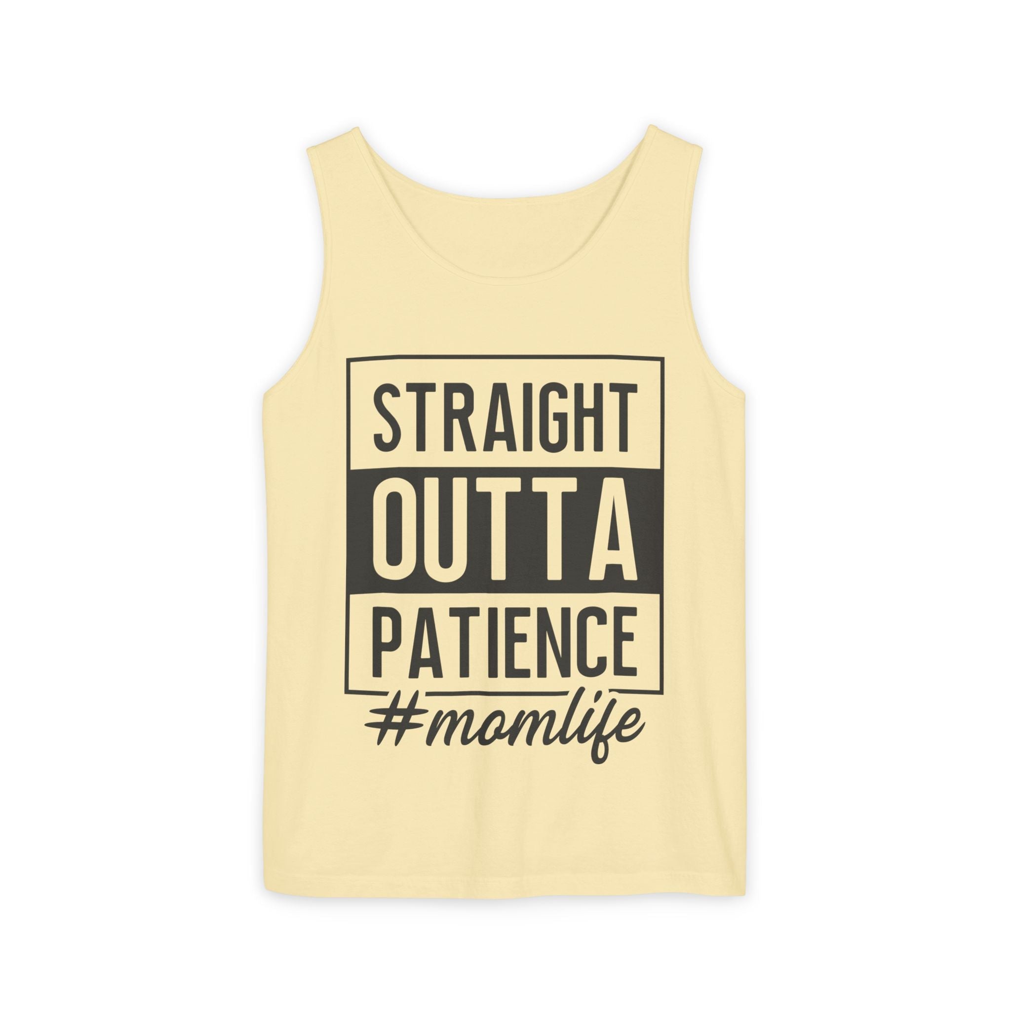 Mom Graphic Tank - Straight Otta Patience Momlife | Tank Top by atgodanddesigns