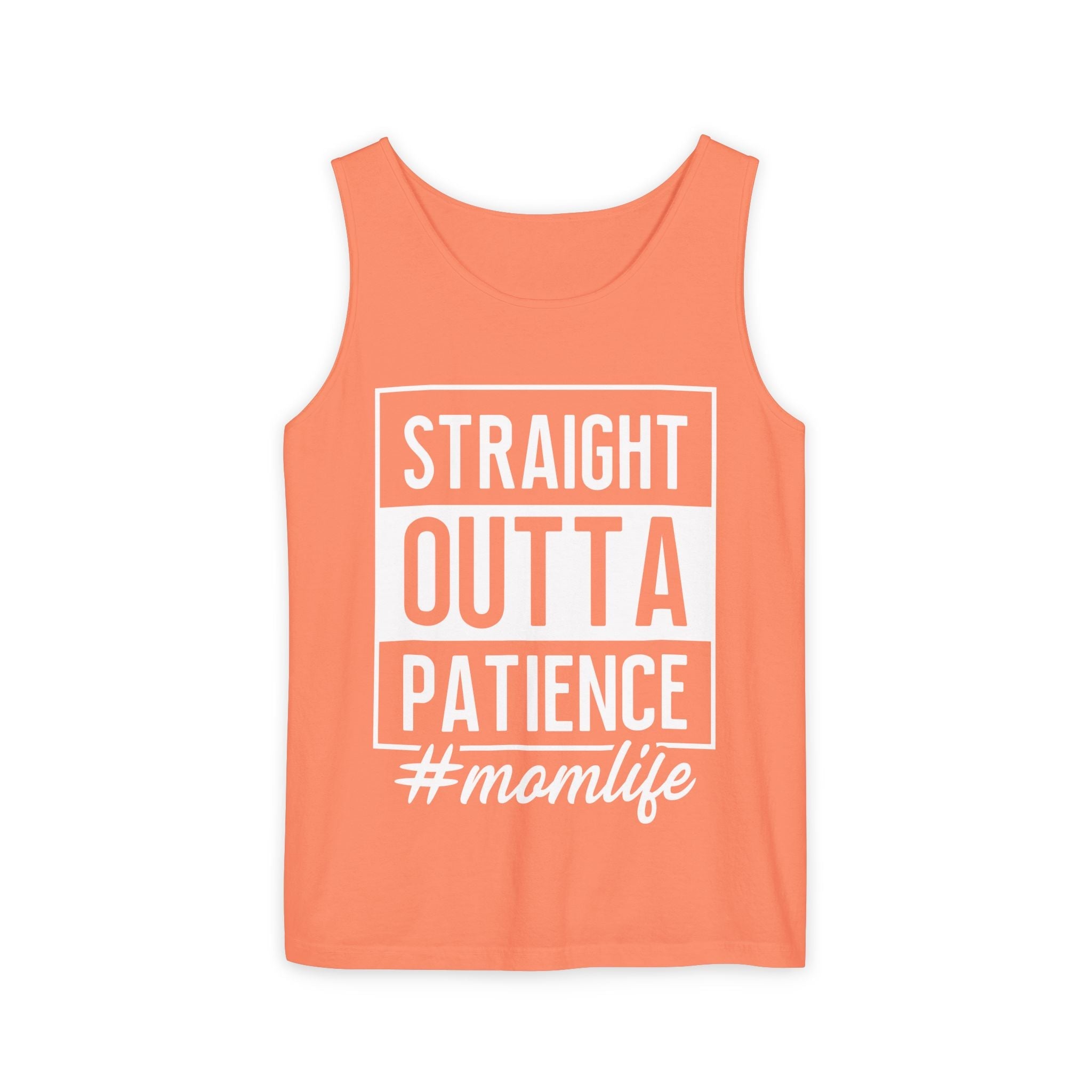 Mom Graphic Tank - Straight Otta Patience Momlife | Tank Top by atgodanddesigns