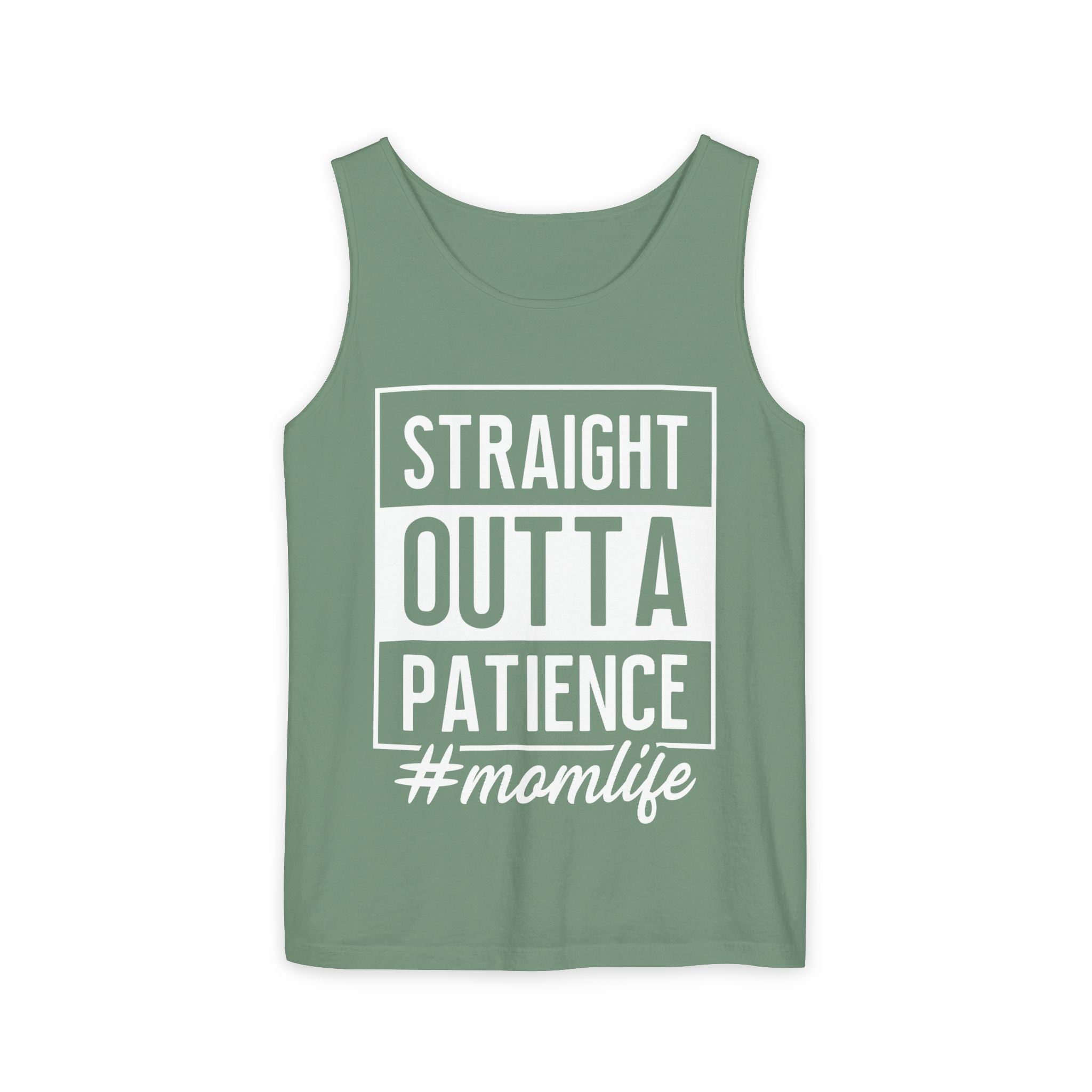 Mom Graphic Tank - Straight Otta Patience Momlife | Tank Top by atgodanddesigns