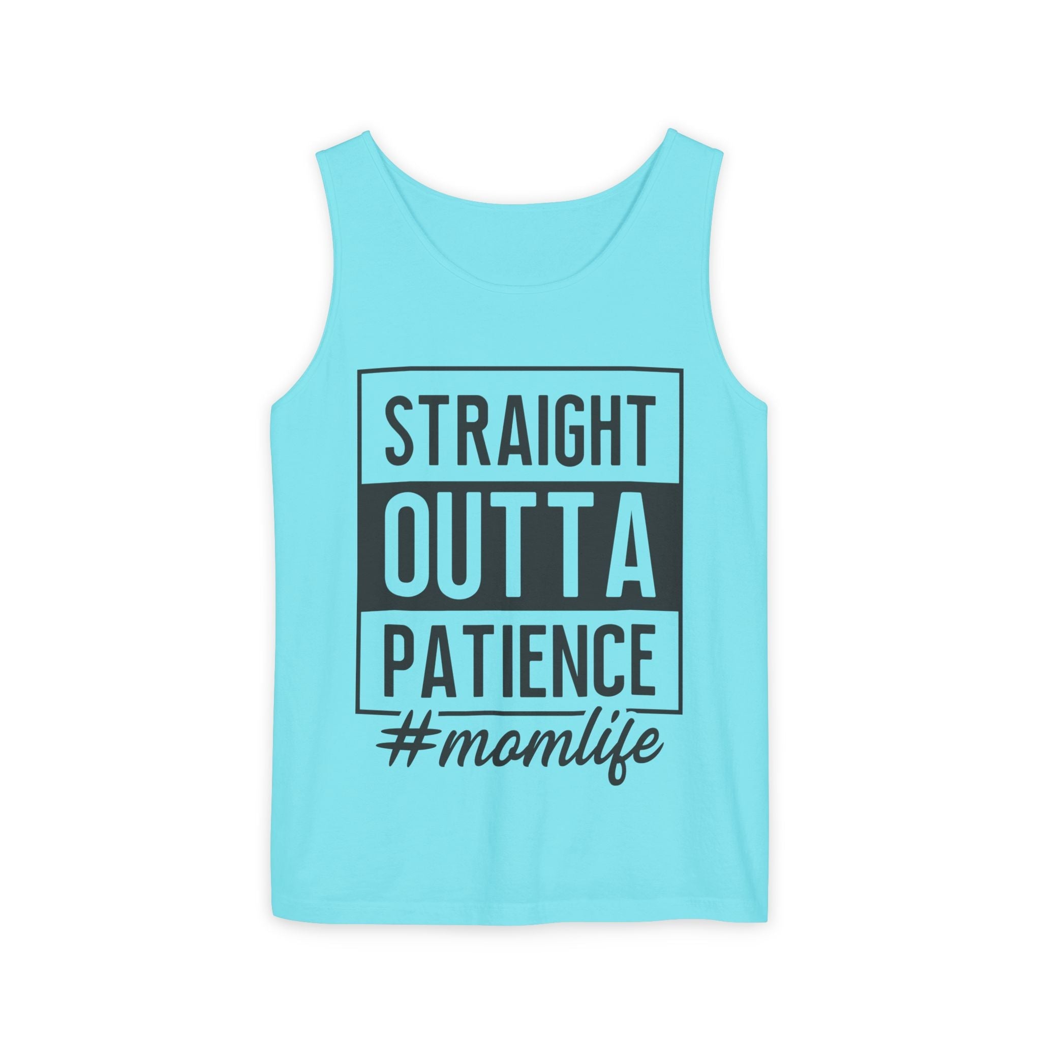 Mom Graphic Tank - Straight Otta Patience Momlife | Tank Top by atgodanddesigns
