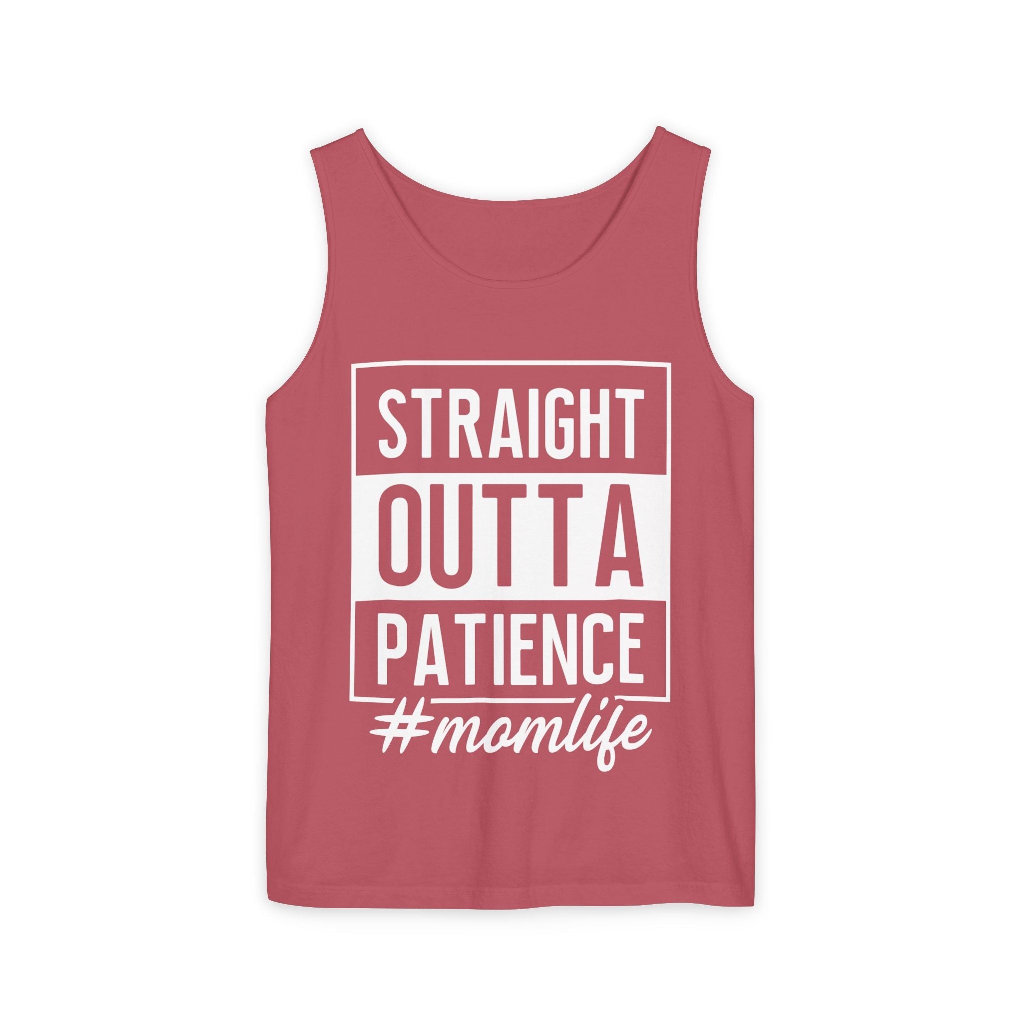 Mom Graphic Tank - Straight Otta Patience Momlife | Tank Top by atgodanddesigns