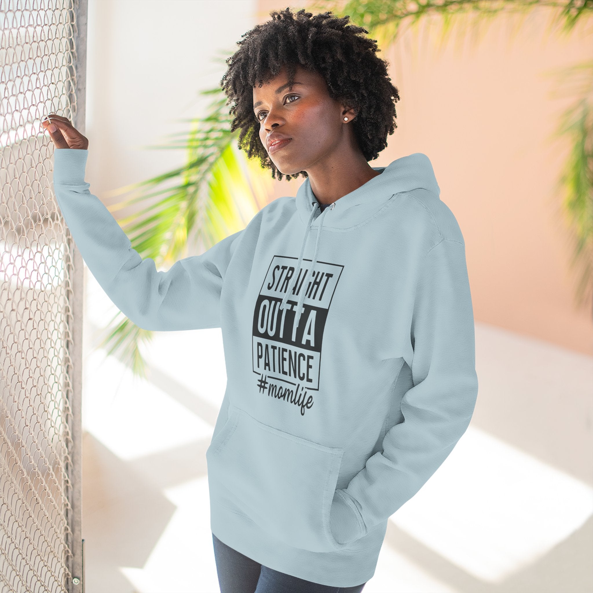Mom Graphics Hoodie - Straight Outta Patience Momlife | Hoodie by atgodanddesigns