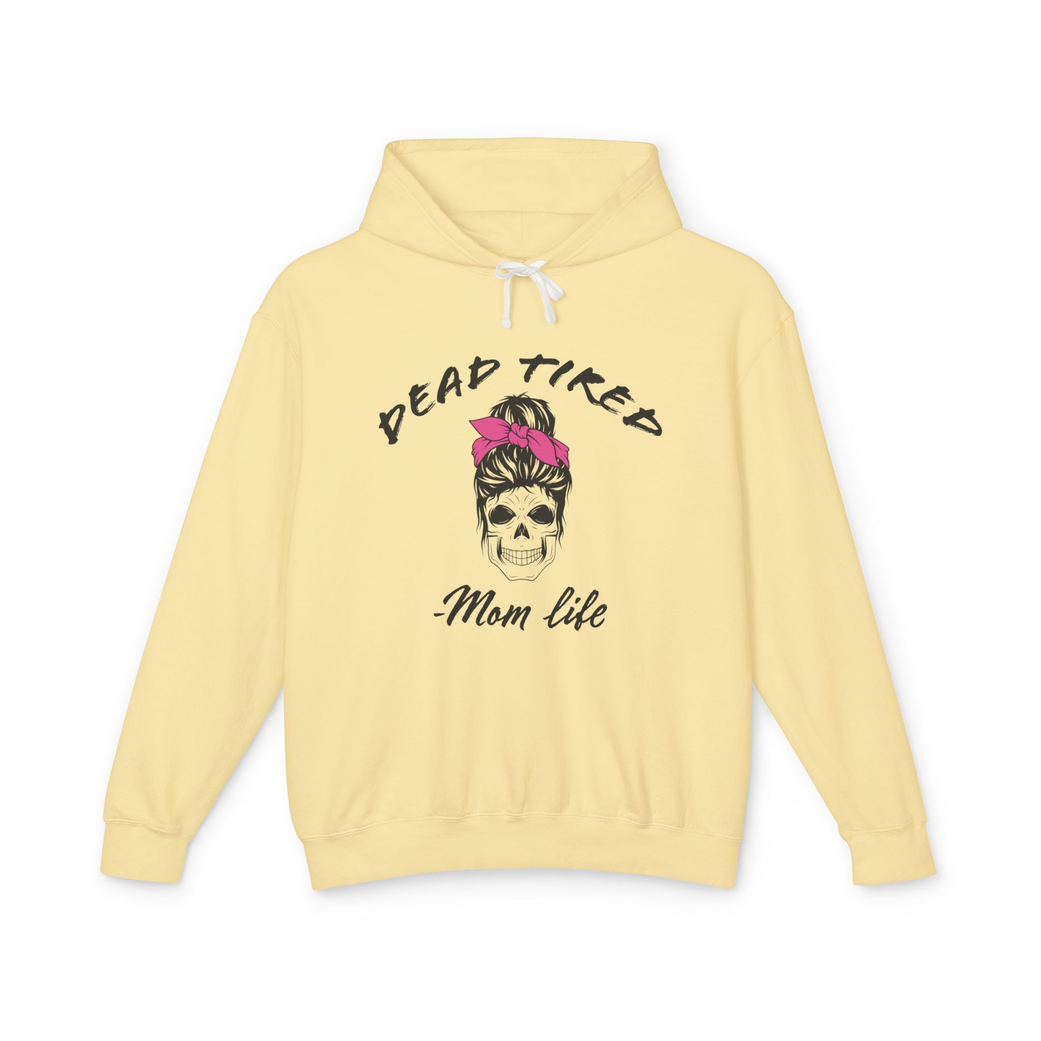 Mom Hooded Sweatshirt - Dead Tired Mom Life | Hoodie by atgodanddesigns