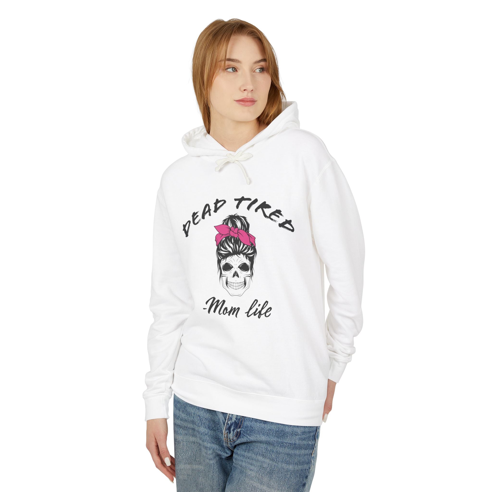 Mom Hooded Sweatshirt - Dead Tired Mom Life | Hoodie by atgodanddesigns