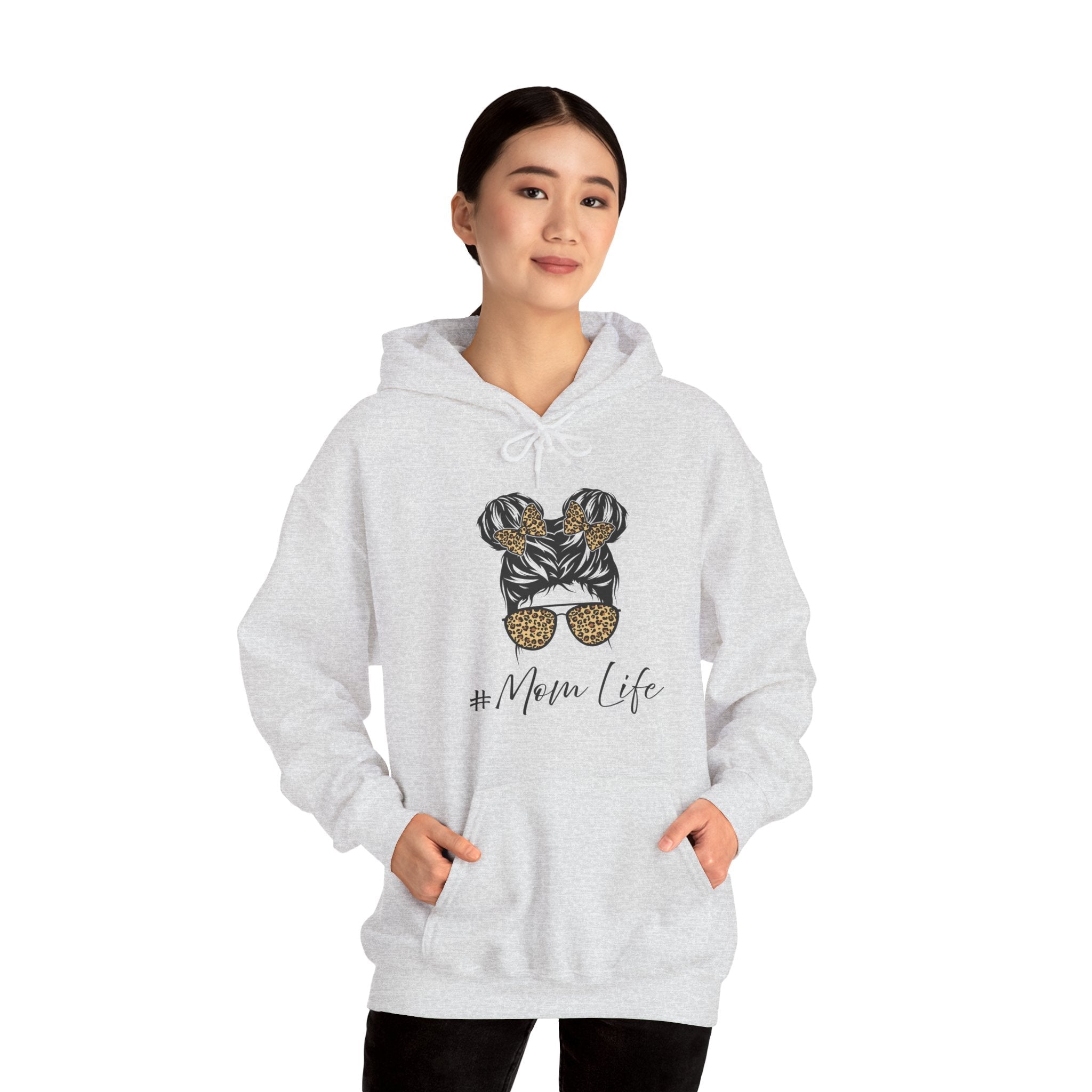Mom Hooded Sweatshirt - Mom Life | Hoodie by atgodanddesigns