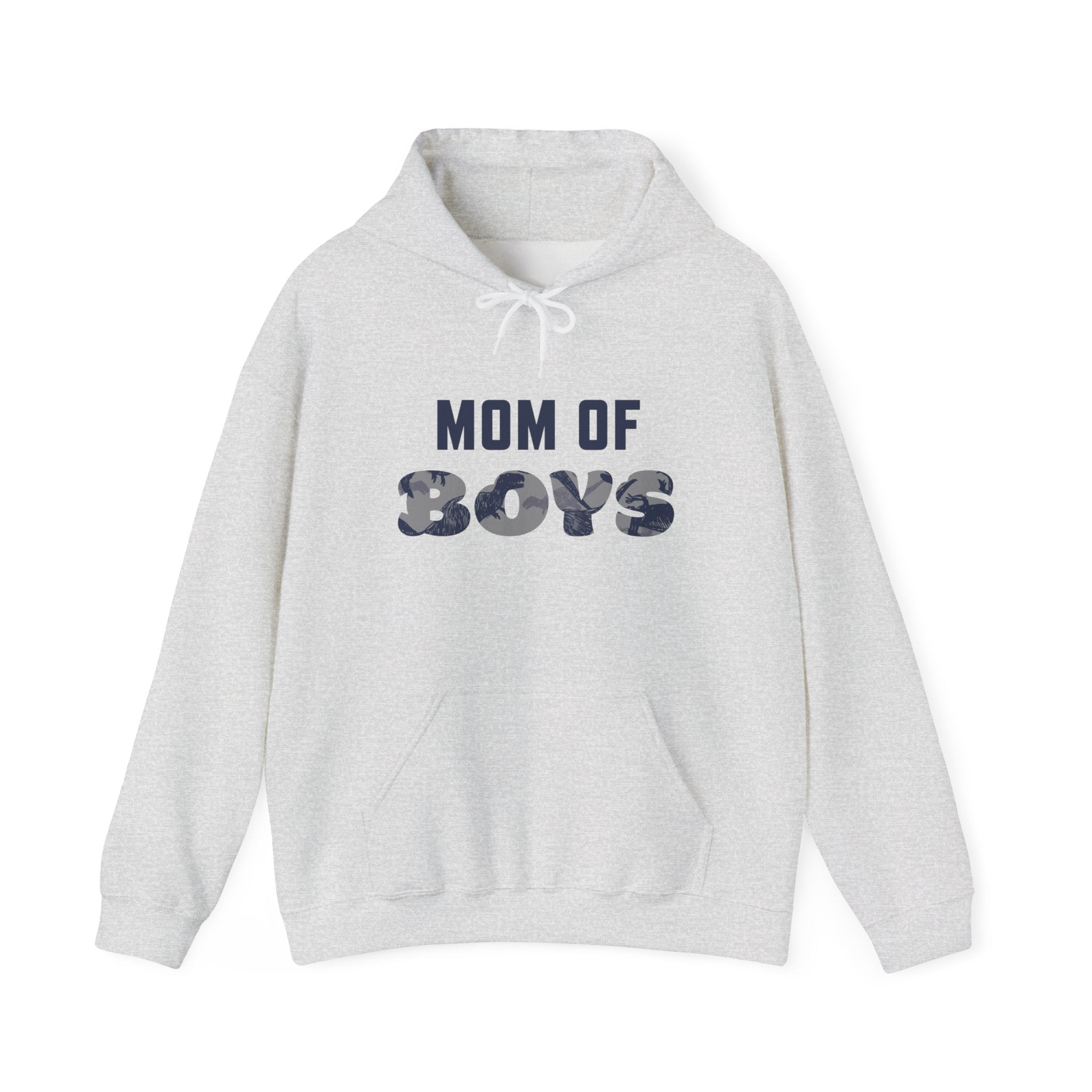 Mom Hooded Sweatshirt - Mom Of Boys | Hoodie by atgodanddesigns