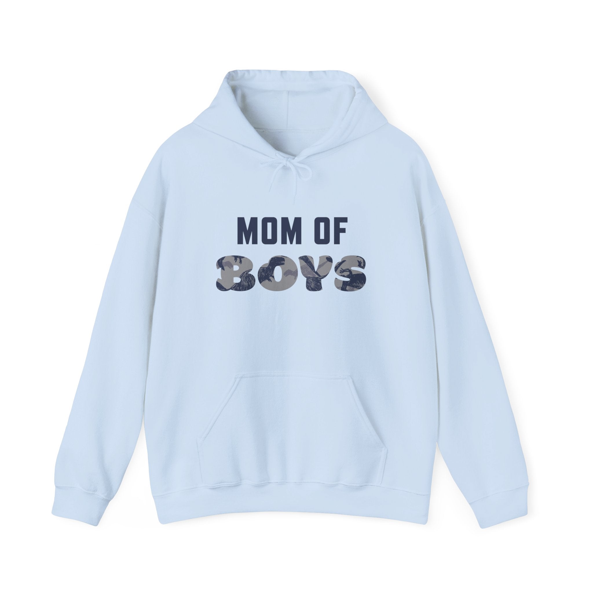 Mom Hooded Sweatshirt - Mom Of Boys | Hoodie by atgodanddesigns