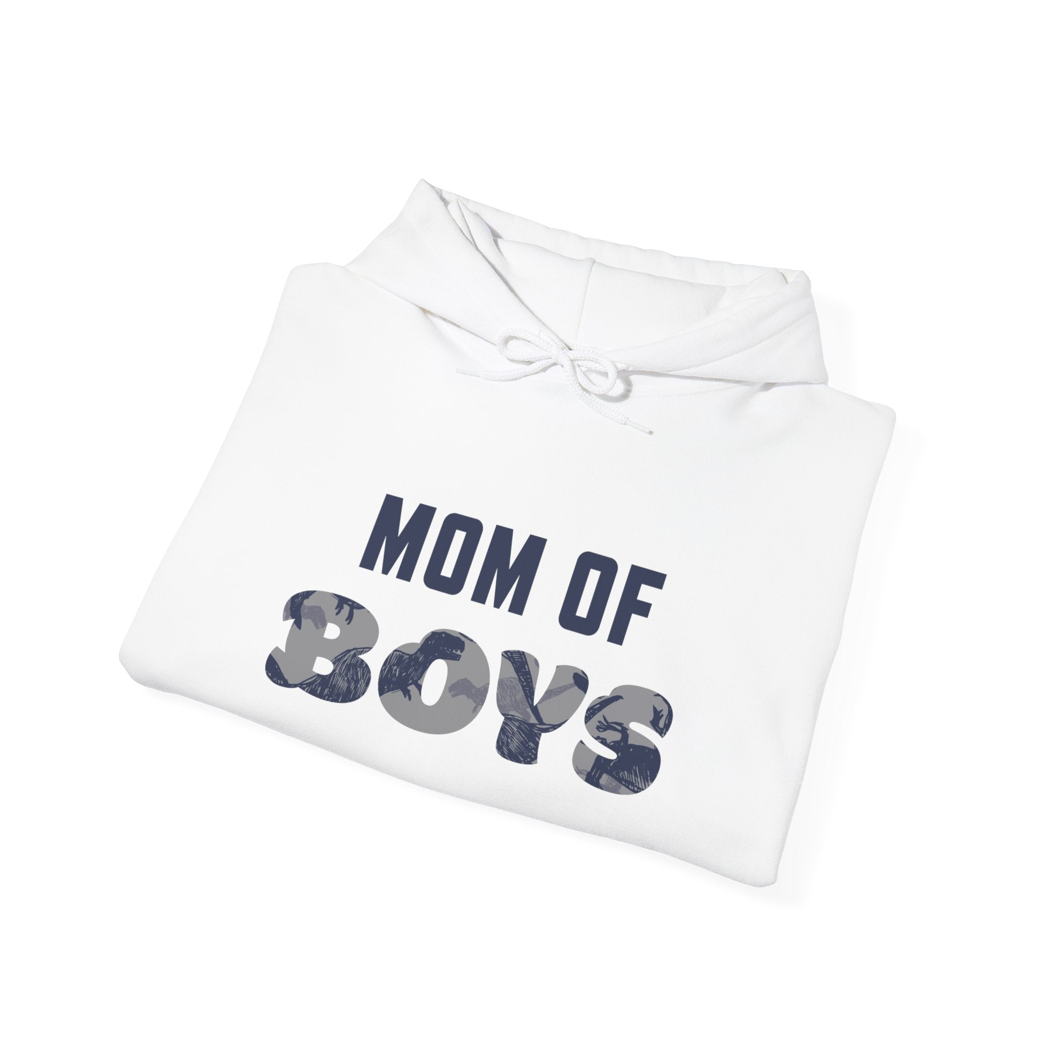 Mom Hooded Sweatshirt - Mom Of Boys | Hoodie by atgodanddesigns