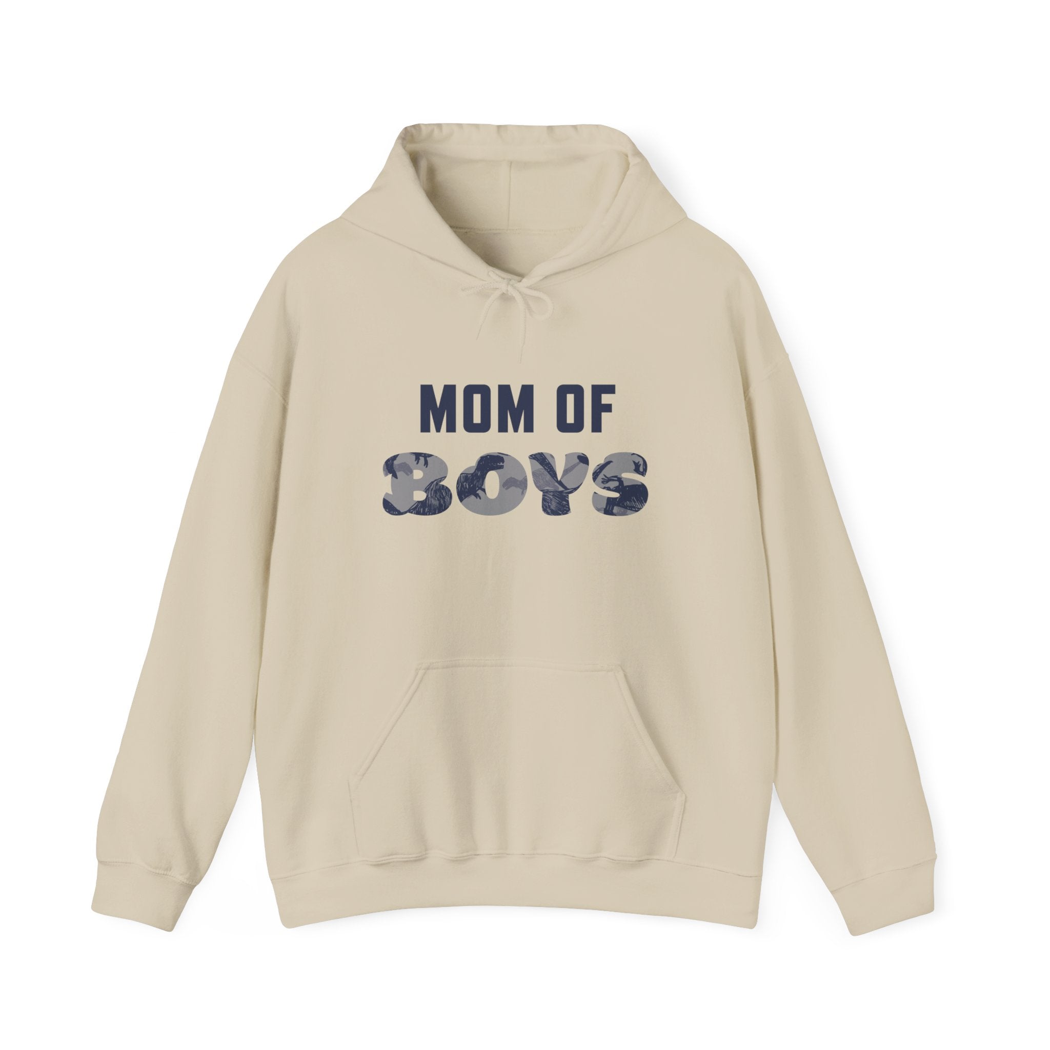 Mom Hooded Sweatshirt - Mom Of Boys | Hoodie by atgodanddesigns