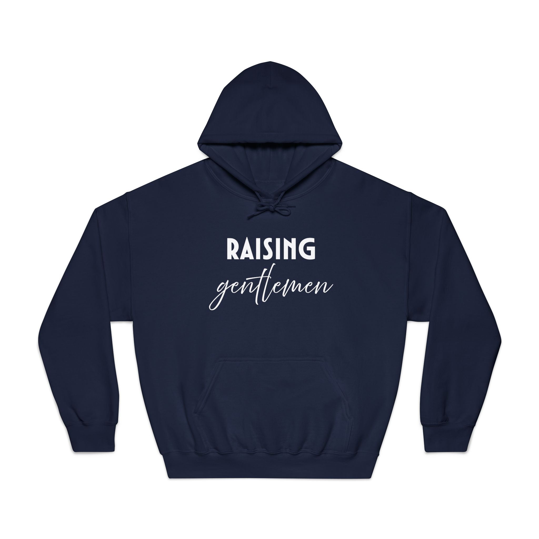 Mom Hooded Sweatshirt - Raising Gentlemen | Hoodie by atgodanddesigns