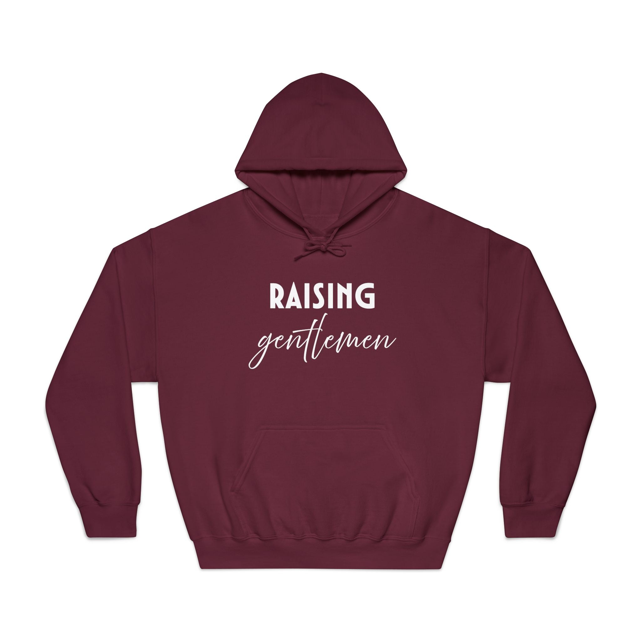 Mom Hooded Sweatshirt - Raising Gentlemen | Hoodie by atgodanddesigns