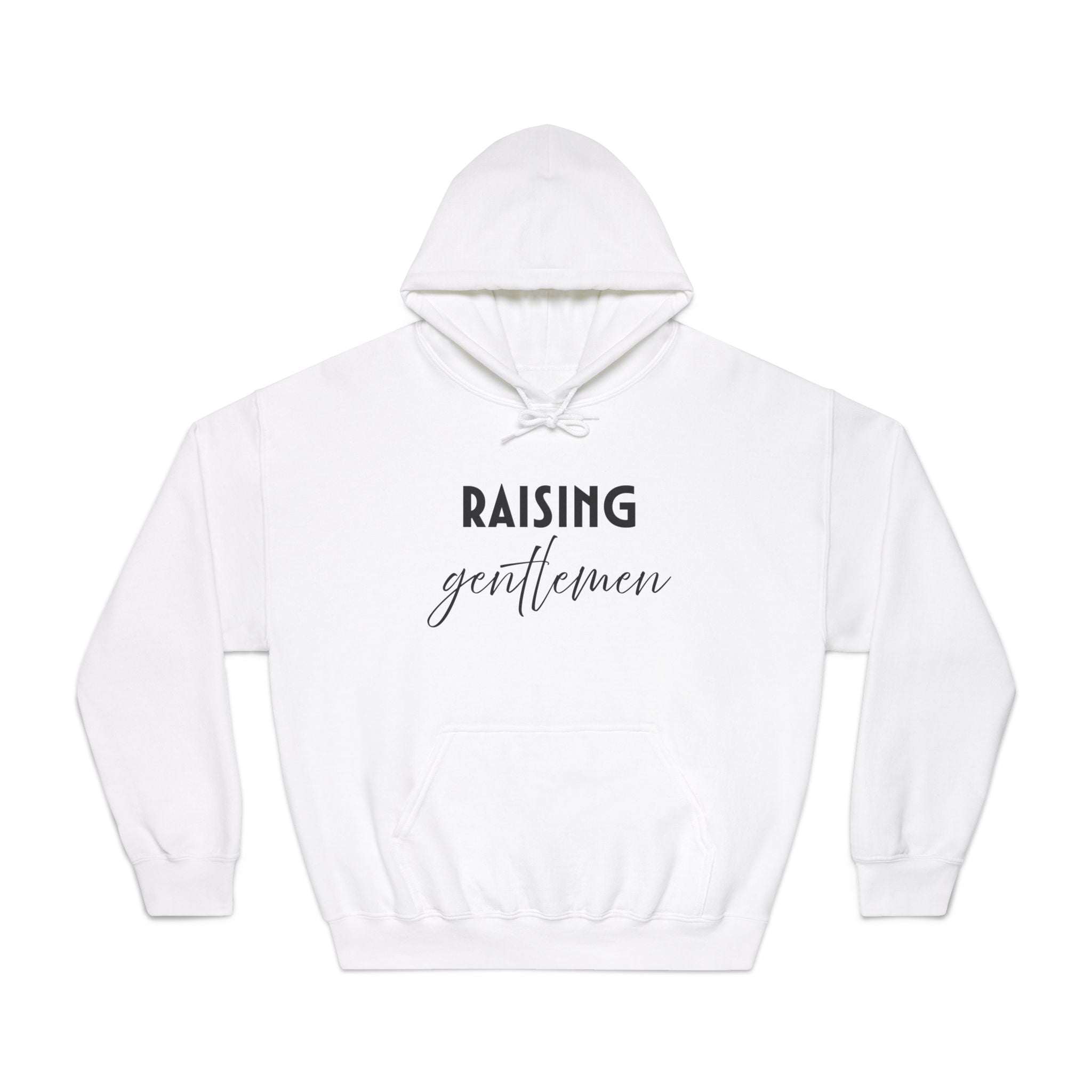 Mom Hooded Sweatshirt - Raising Gentlemen | Hoodie by atgodanddesigns