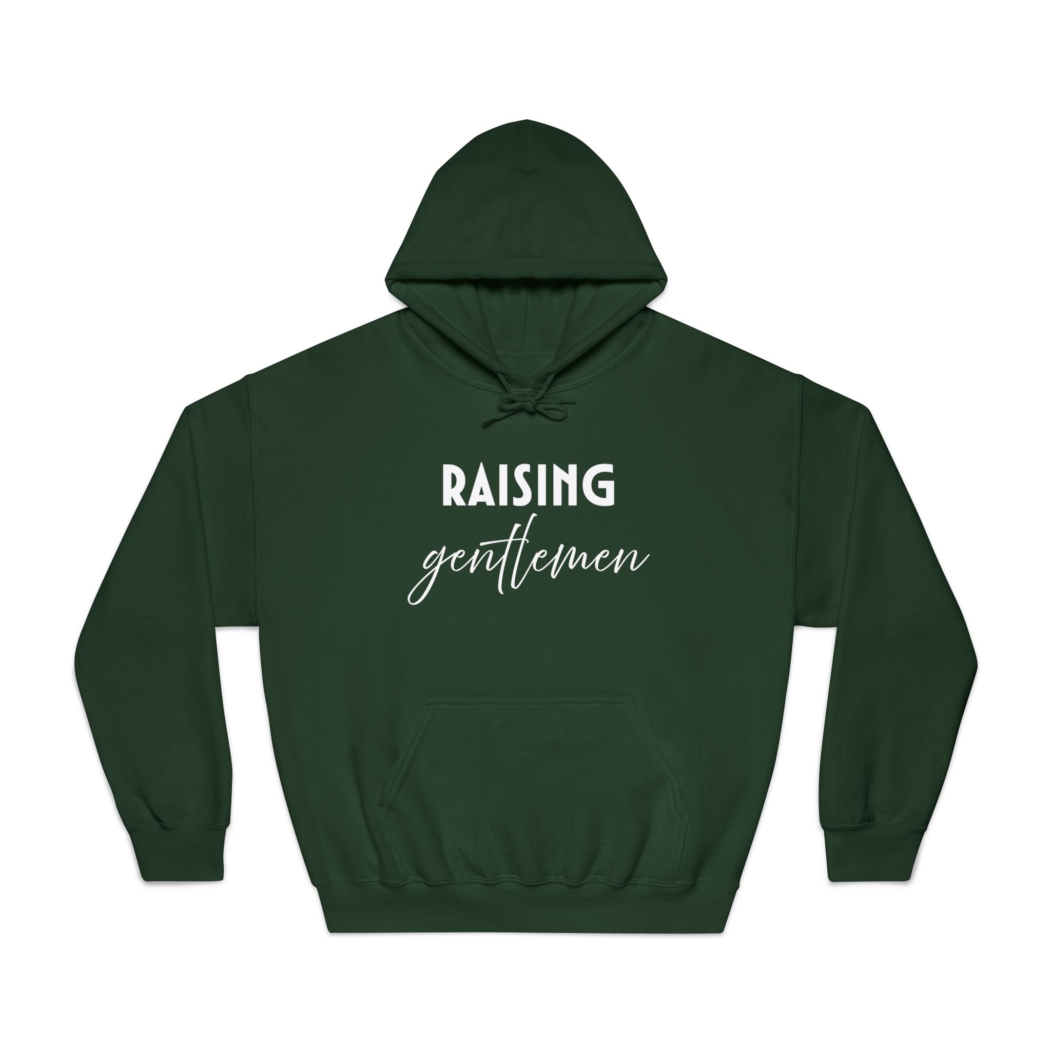 Mom Hooded Sweatshirt - Raising Gentlemen | Hoodie by atgodanddesigns