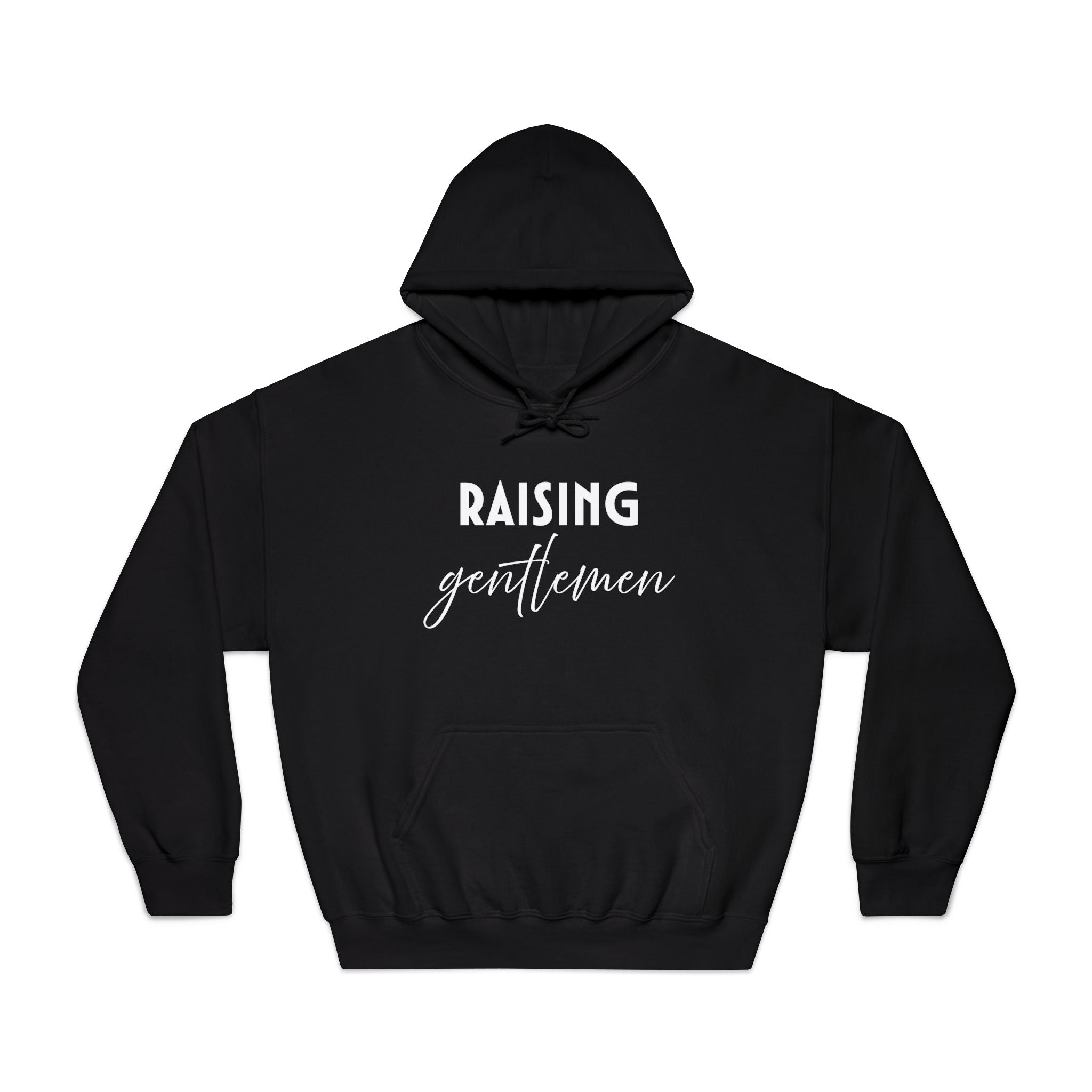 Mom Hooded Sweatshirt - Raising Gentlemen | Hoodie by atgodanddesigns