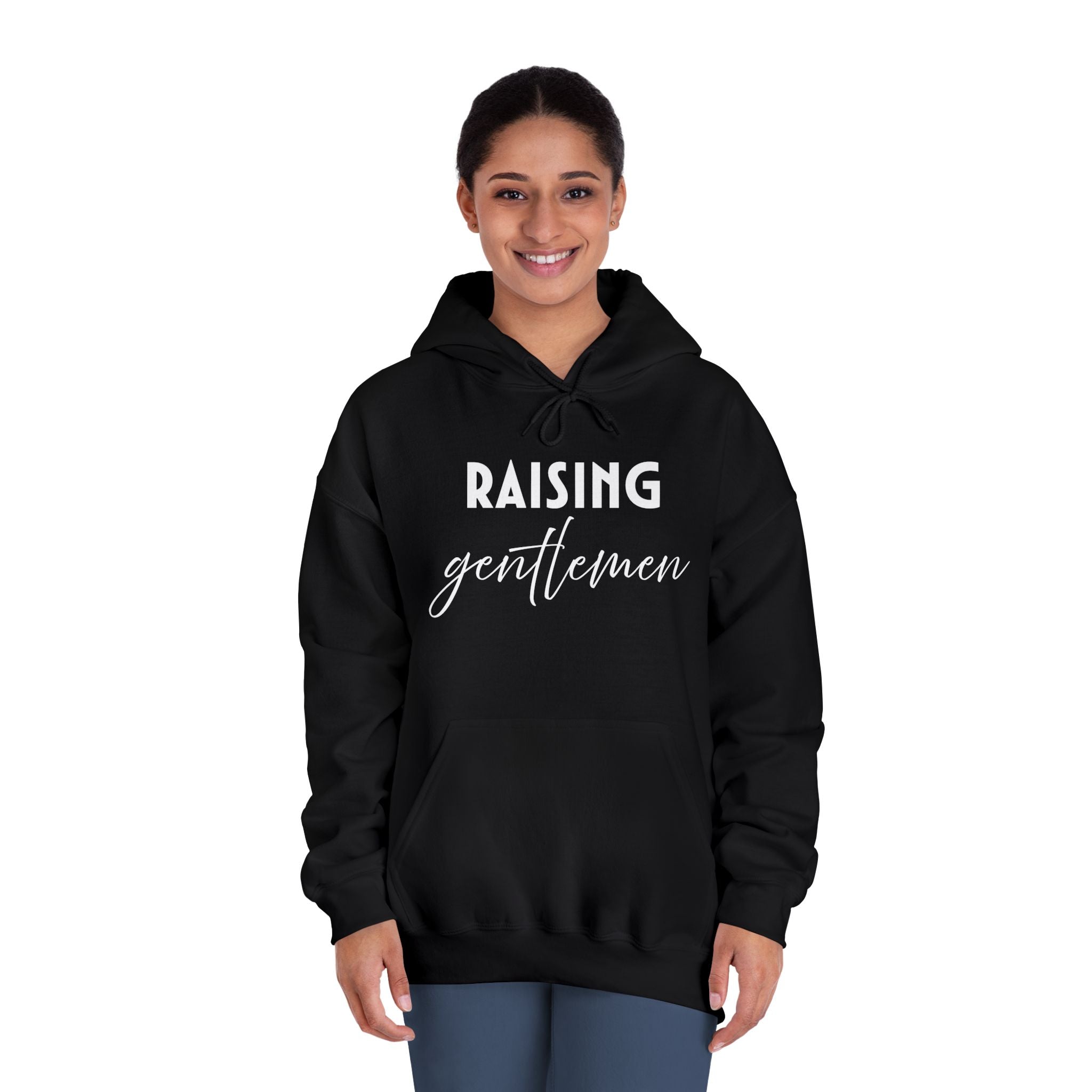 Mom Hooded Sweatshirt - Raising Gentlemen | Hoodie by atgodanddesigns