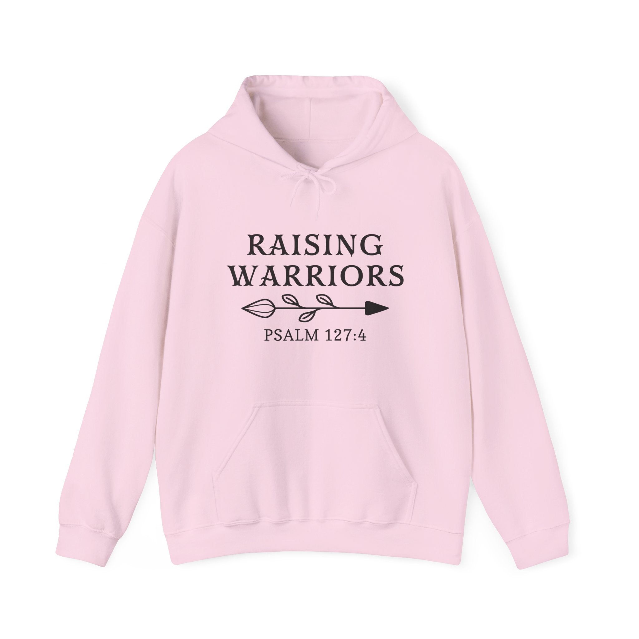 Mom Hooded Sweatshirt - Raising Warriors | Hoodie by atgodanddesigns