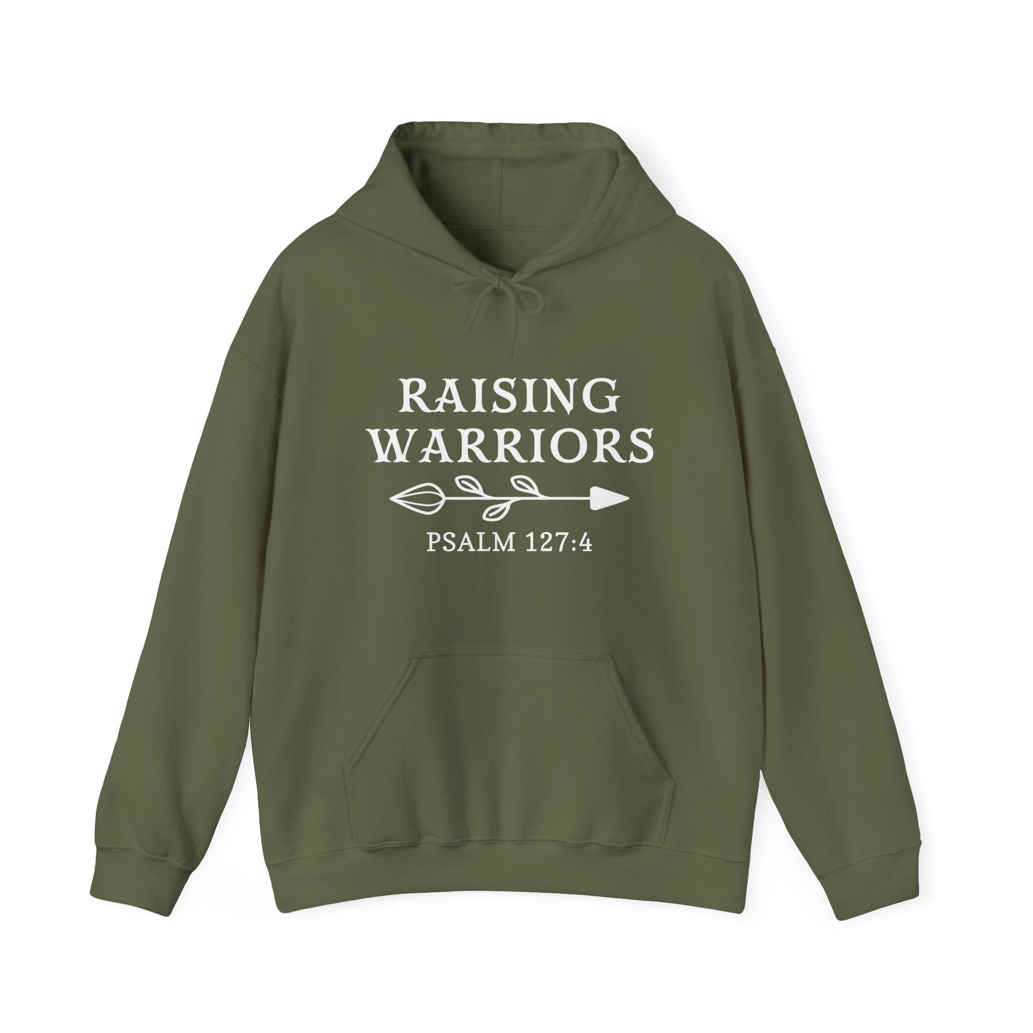 Mom Hooded Sweatshirt - Raising Warriors | Hoodie by atgodanddesigns