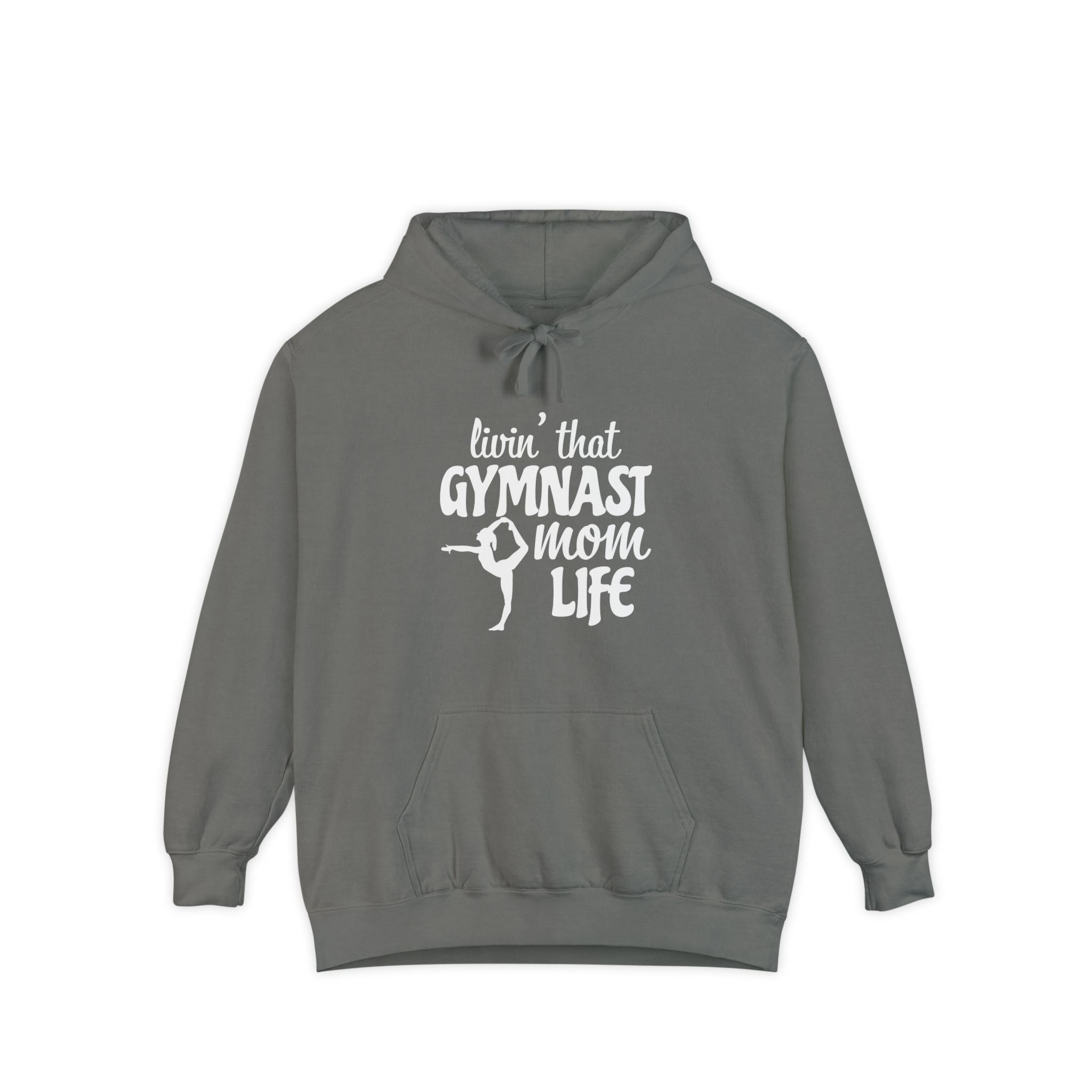Mom Hoodie - Livin' That Gymnast Mom Life | Hoodie by atgodanddesigns