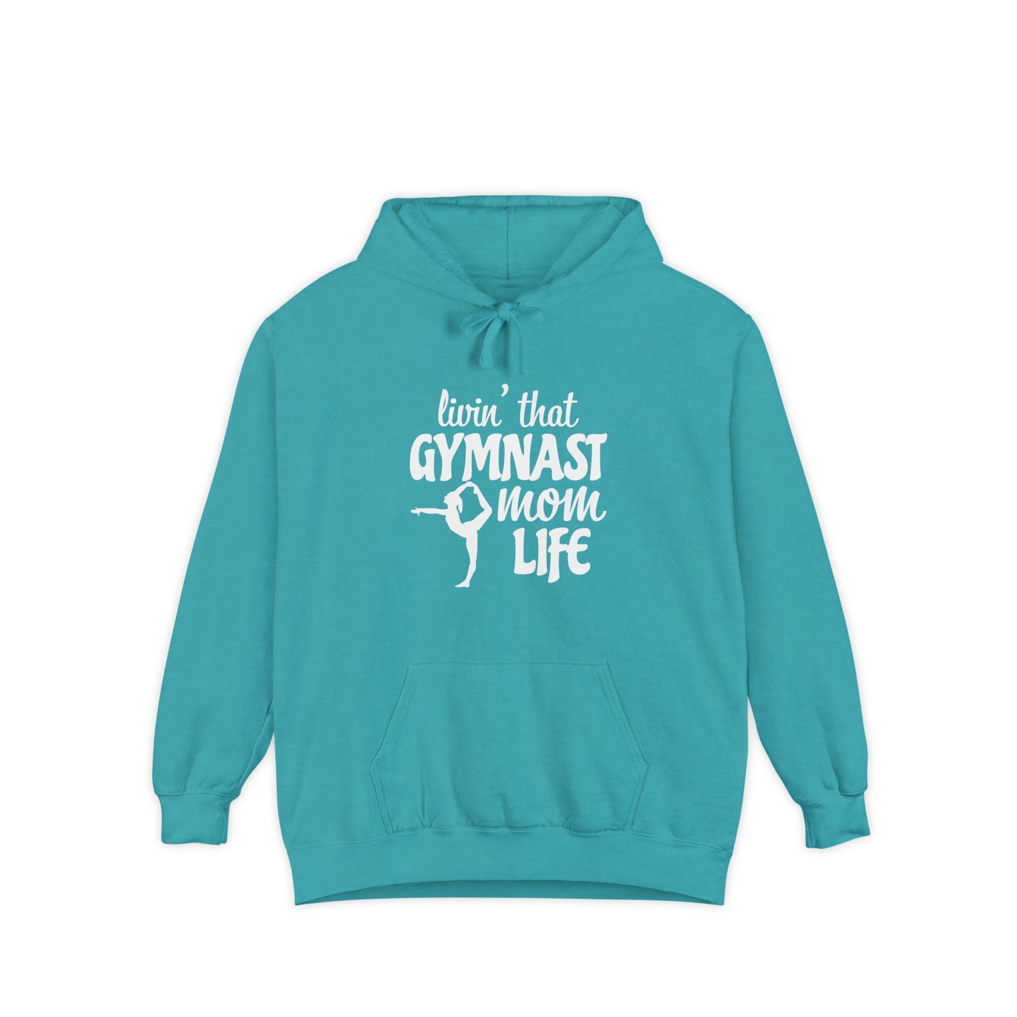 Mom Hoodie - Livin' That Gymnast Mom Life | Hoodie by atgodanddesigns