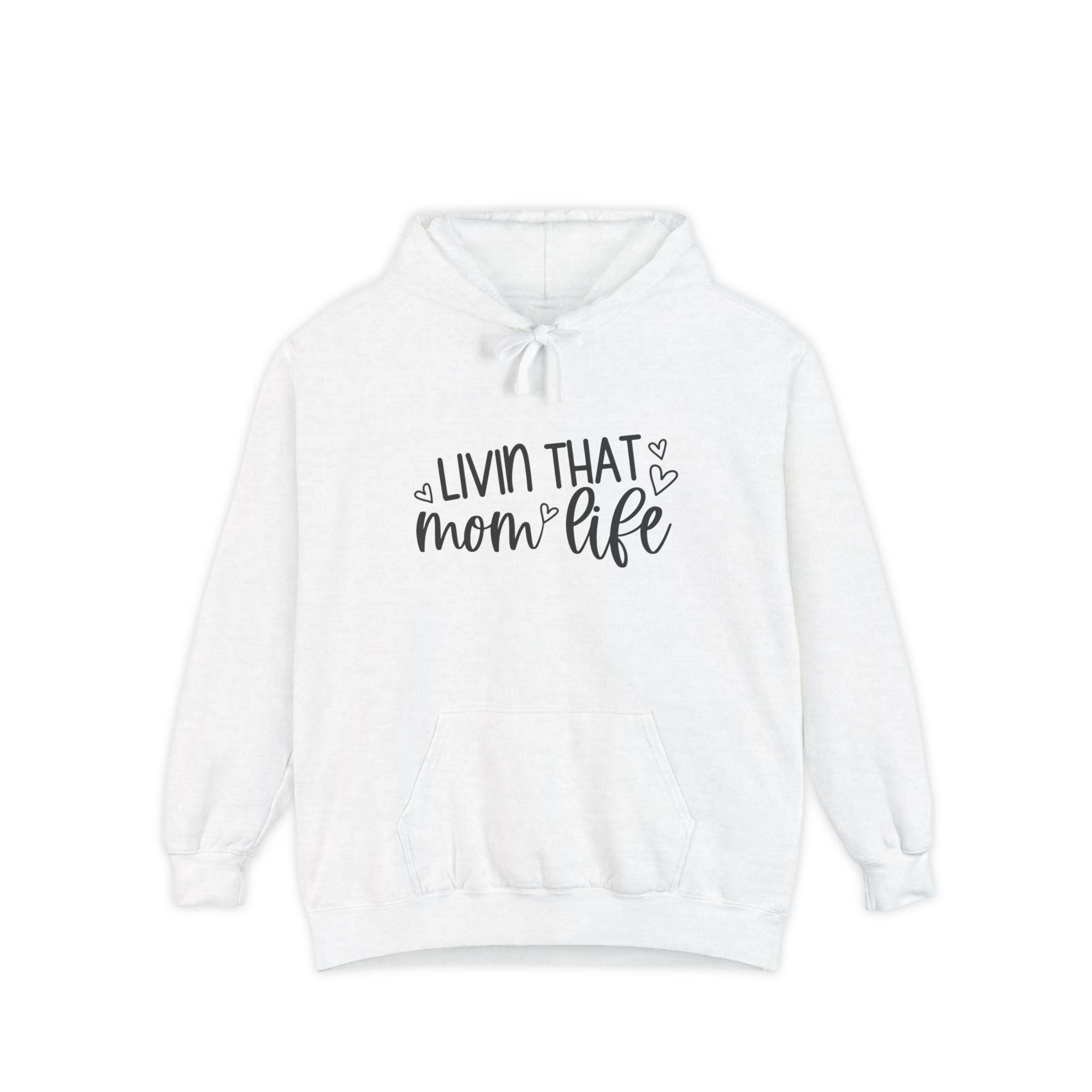 Mom Hoodie - Livin That Mom Life | Hoodie by atgodanddesigns