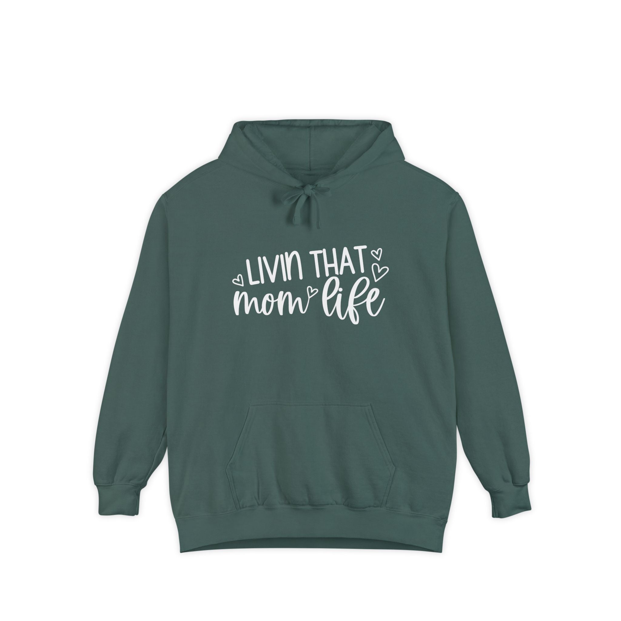 Mom Hoodie - Livin That Mom Life | Hoodie by atgodanddesigns