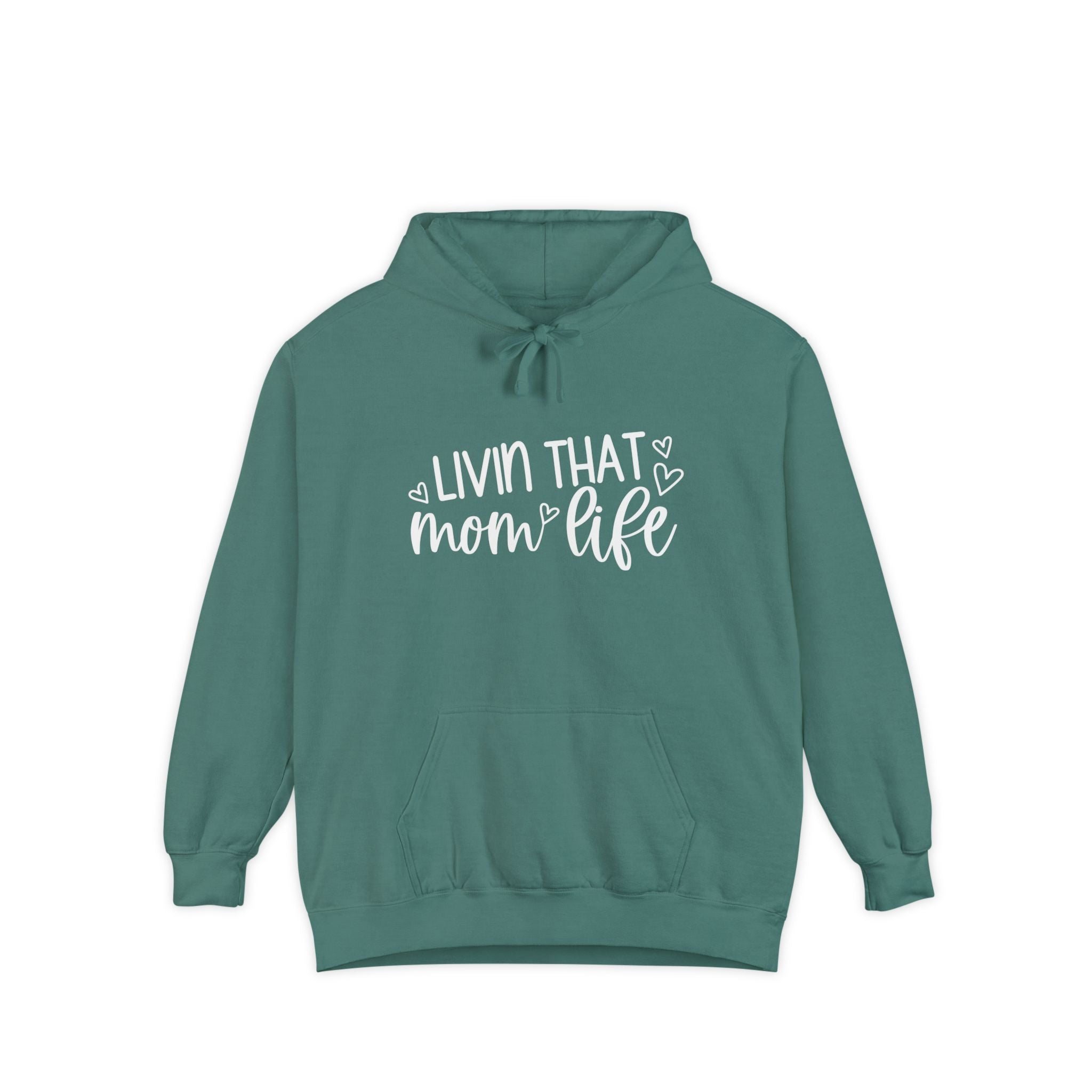 Mom Hoodie - Livin That Mom Life | Hoodie by atgodanddesigns