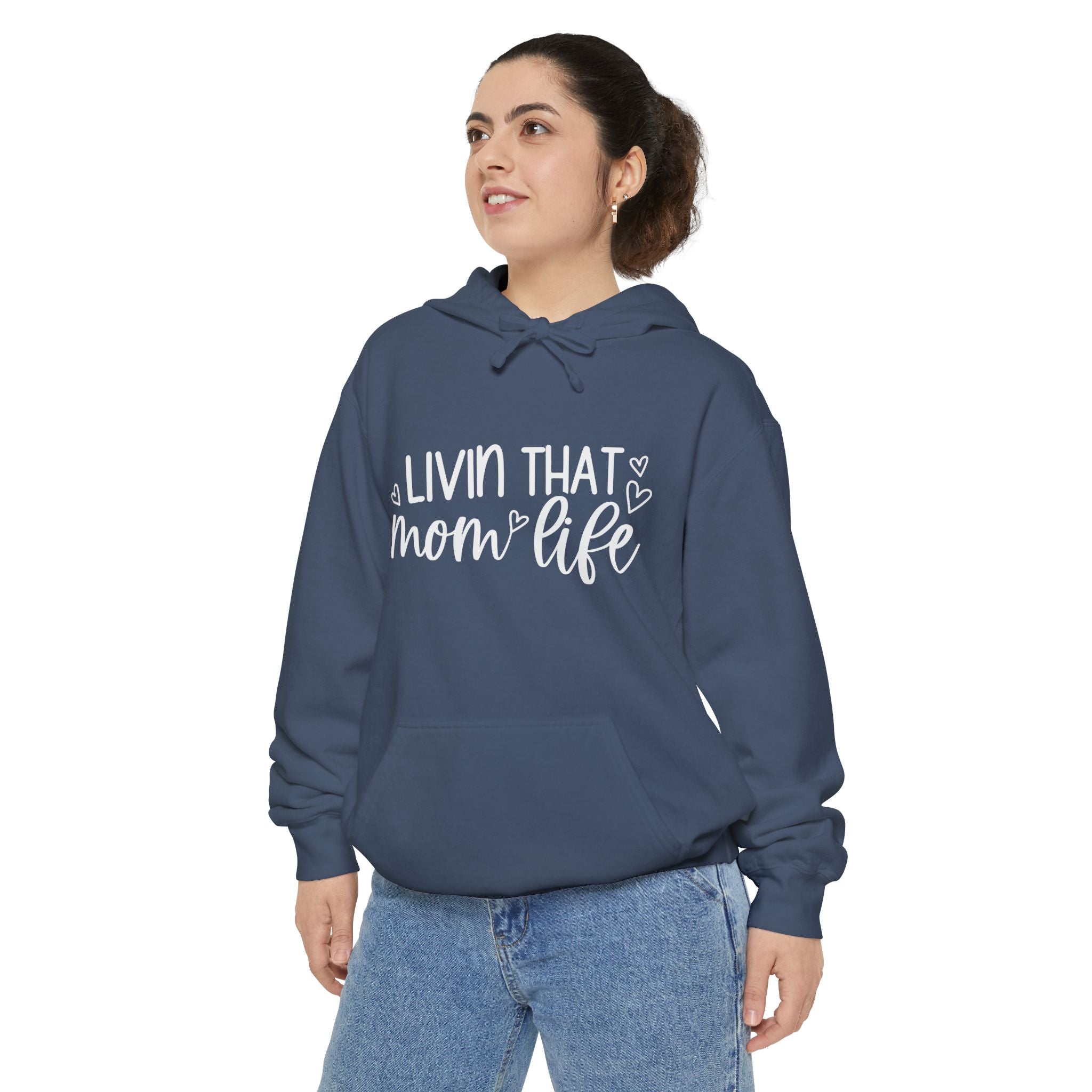 Mom Hoodie - Livin That Mom Life | Hoodie by atgodanddesigns