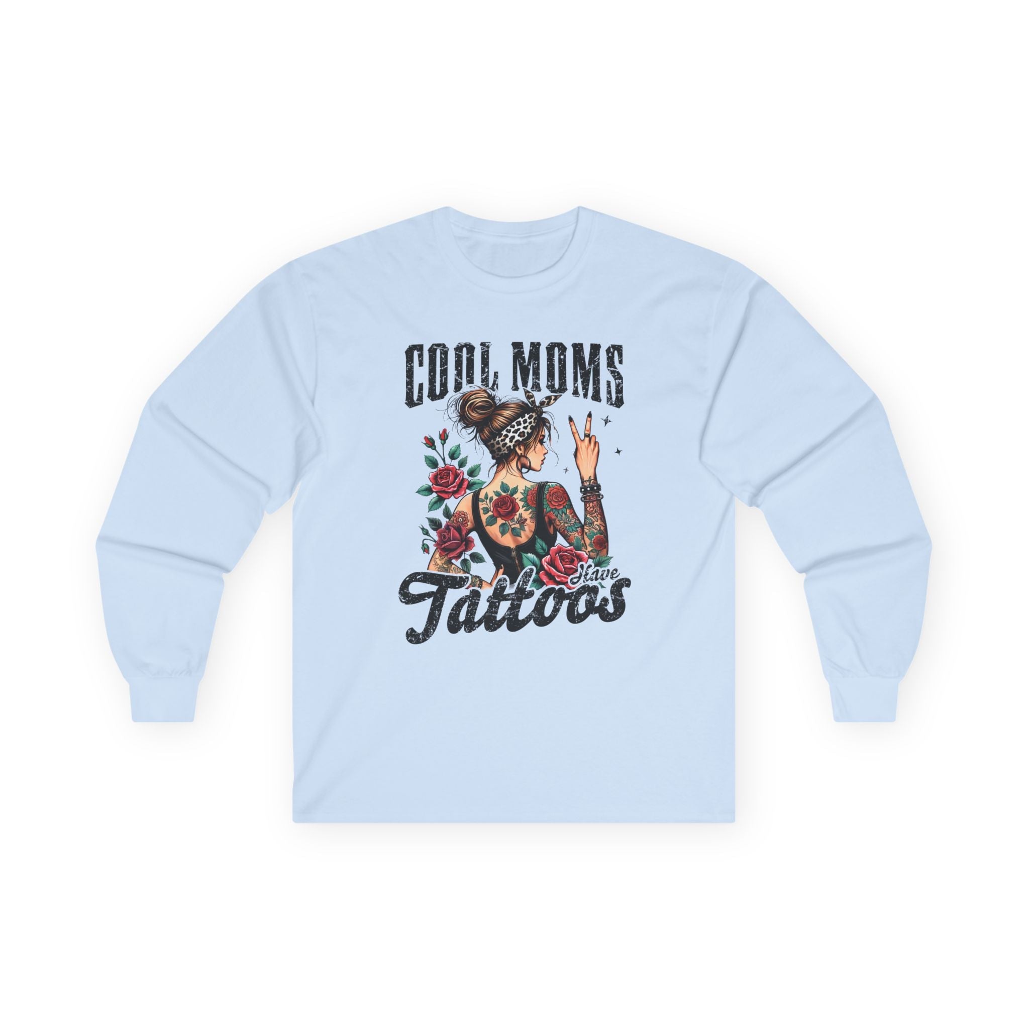 Mom Long Sleeve - Cool Moms Have Tattoos | Long - sleeve by atgodanddesigns