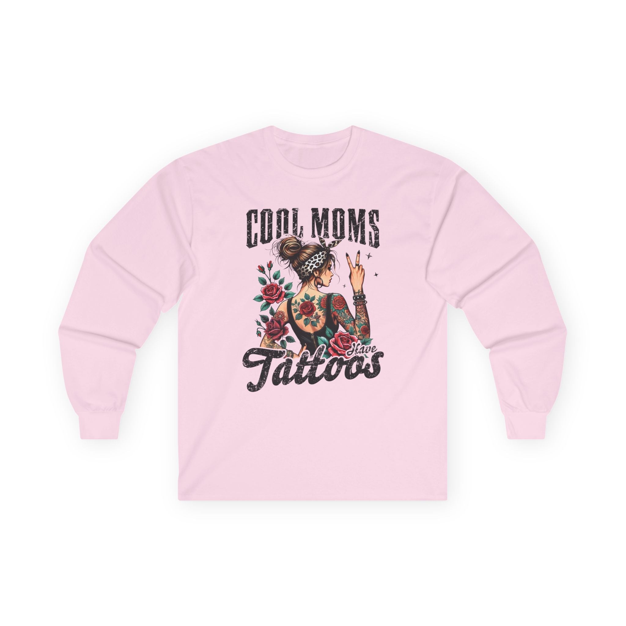 Mom Long Sleeve - Cool Moms Have Tattoos | Long - sleeve by atgodanddesigns