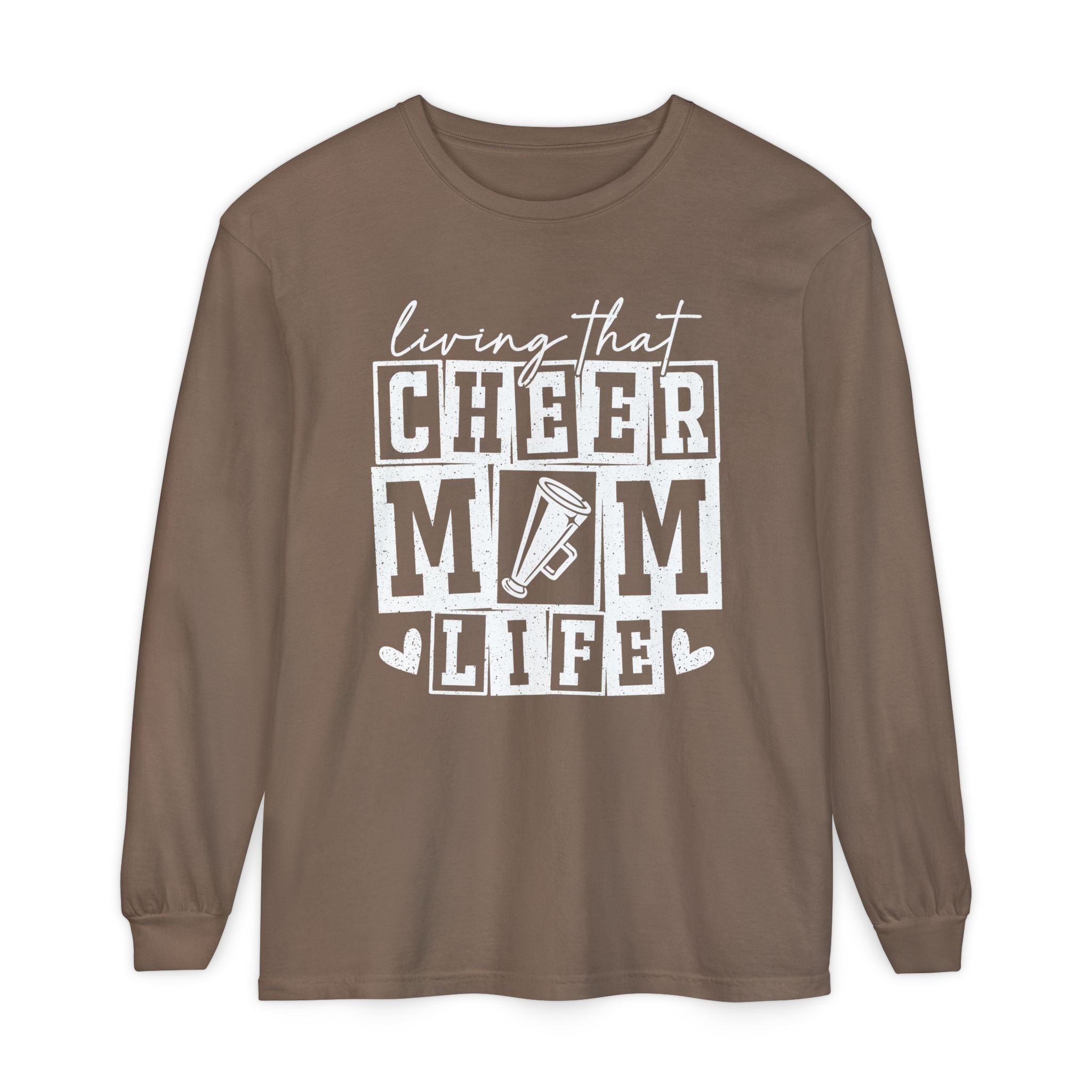 Mom Long Sleeve - Living That Cheer Mom Life | Long - sleeve by atgodanddesigns