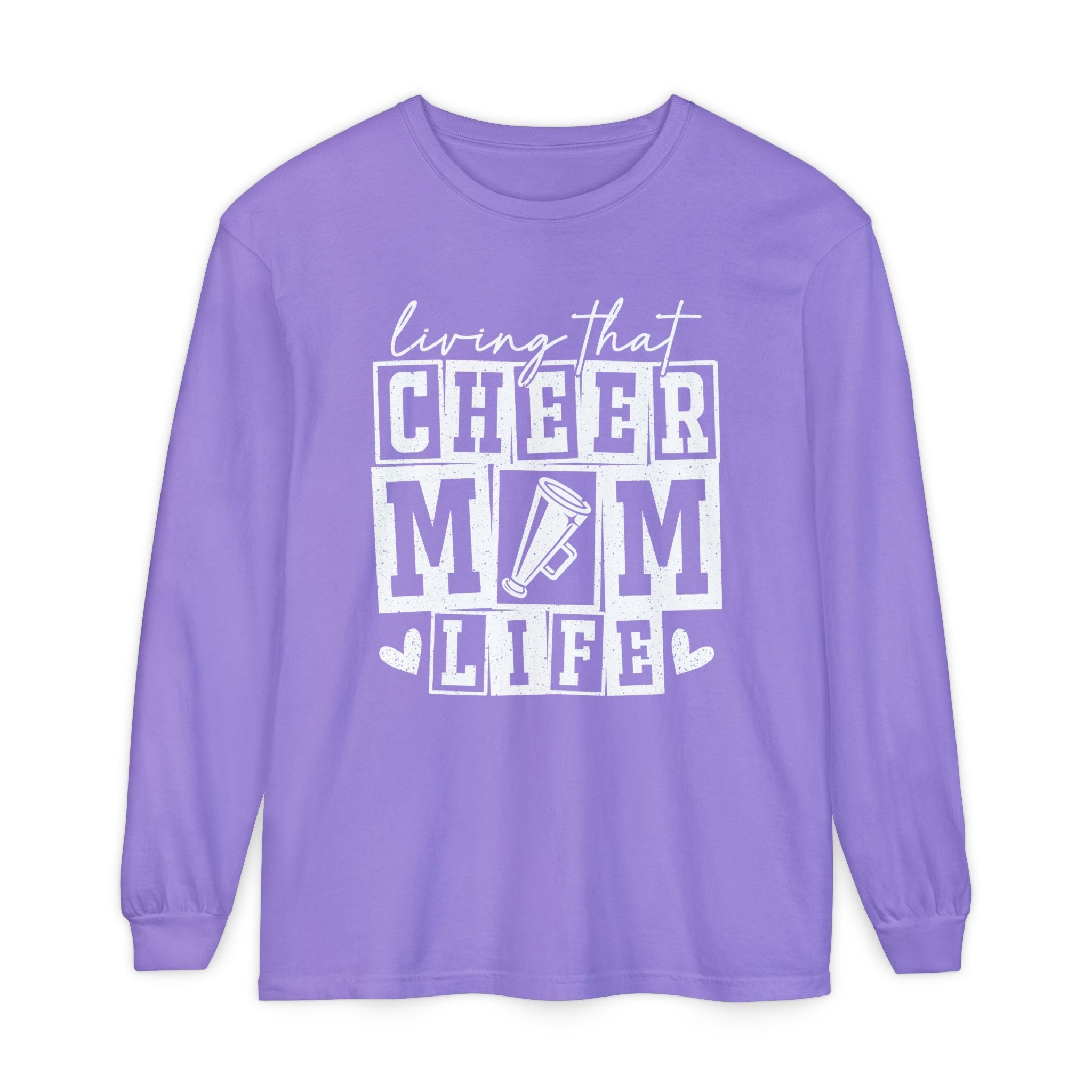 Mom Long Sleeve - Living That Cheer Mom Life | Long - sleeve by atgodanddesigns
