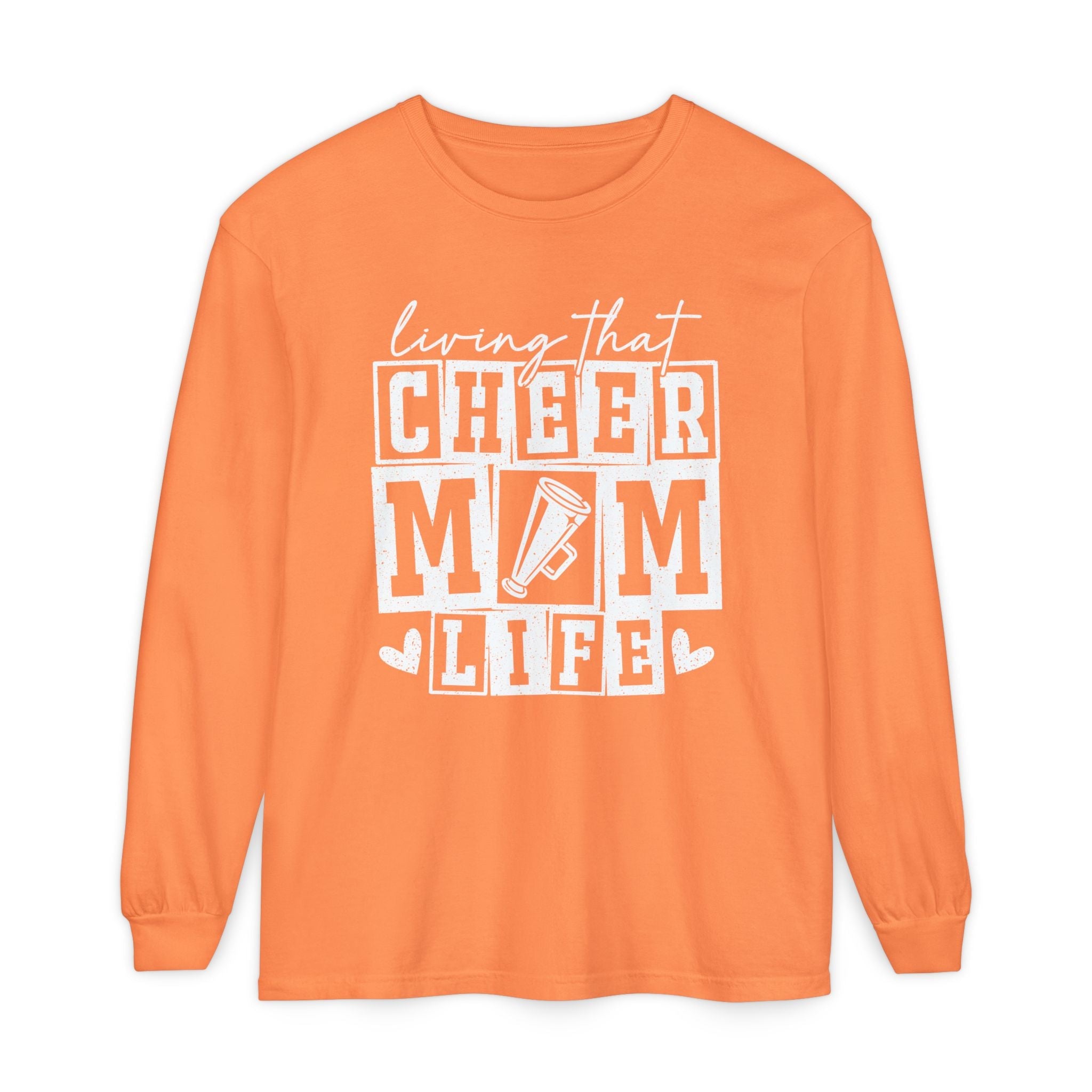 Mom Long Sleeve - Living That Cheer Mom Life | Long - sleeve by atgodanddesigns