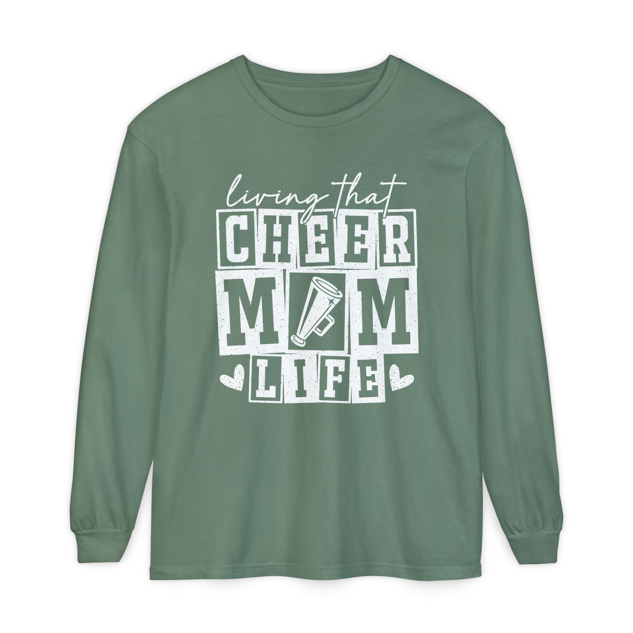 Mom Long Sleeve - Living That Cheer Mom Life | Long - sleeve by atgodanddesigns