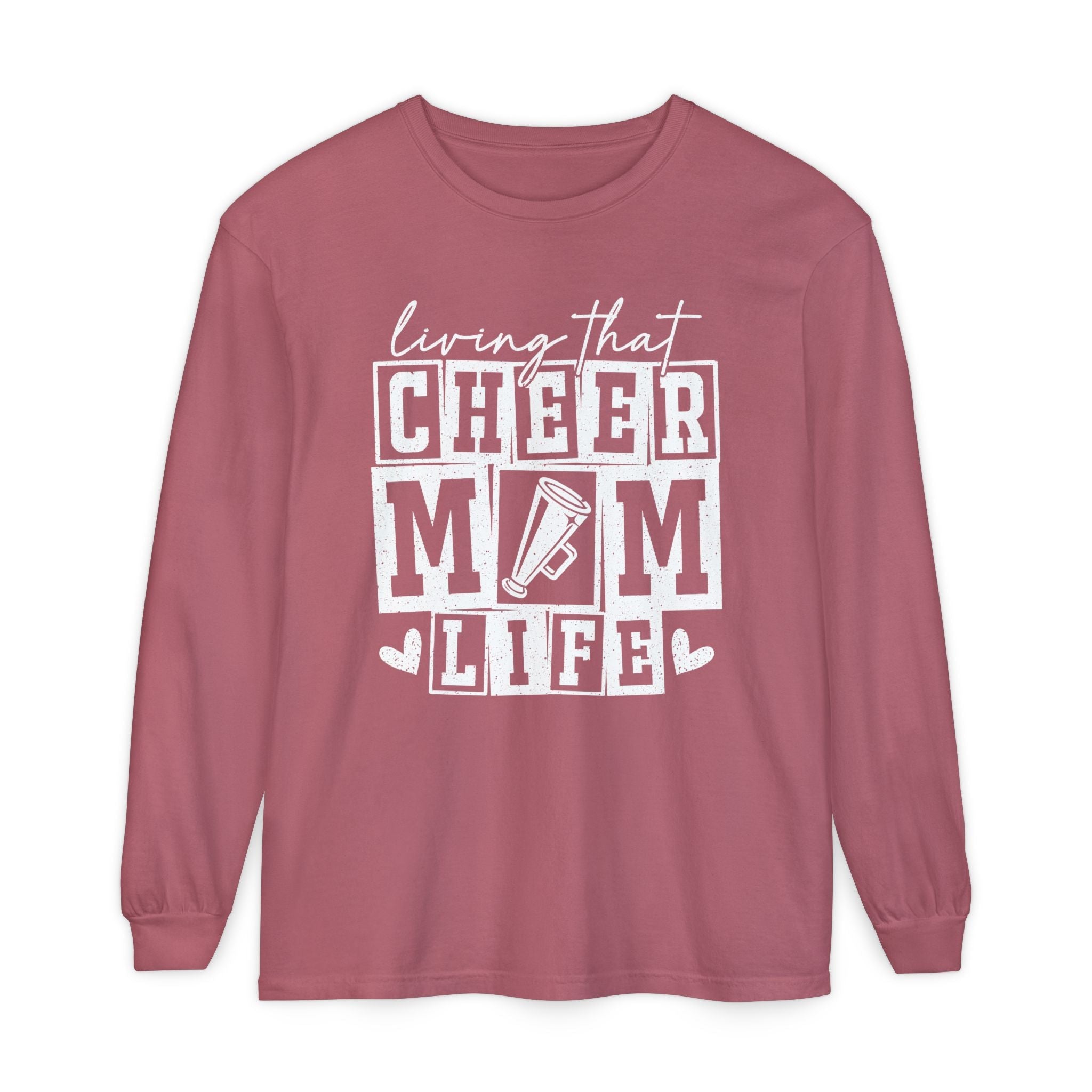 Mom Long Sleeve - Living That Cheer Mom Life | Long - sleeve by atgodanddesigns
