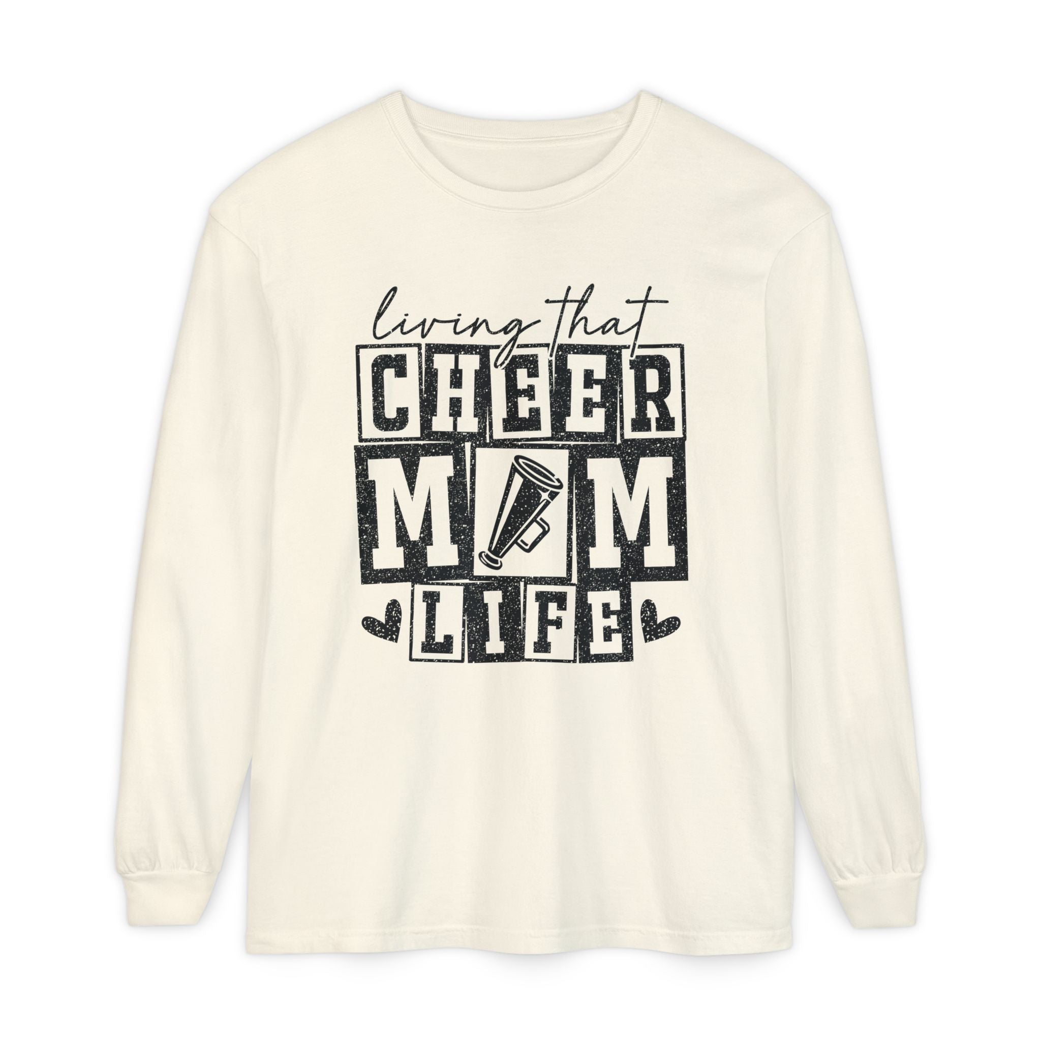 Mom Long Sleeve - Living That Cheer Mom Life | Long - sleeve by atgodanddesigns