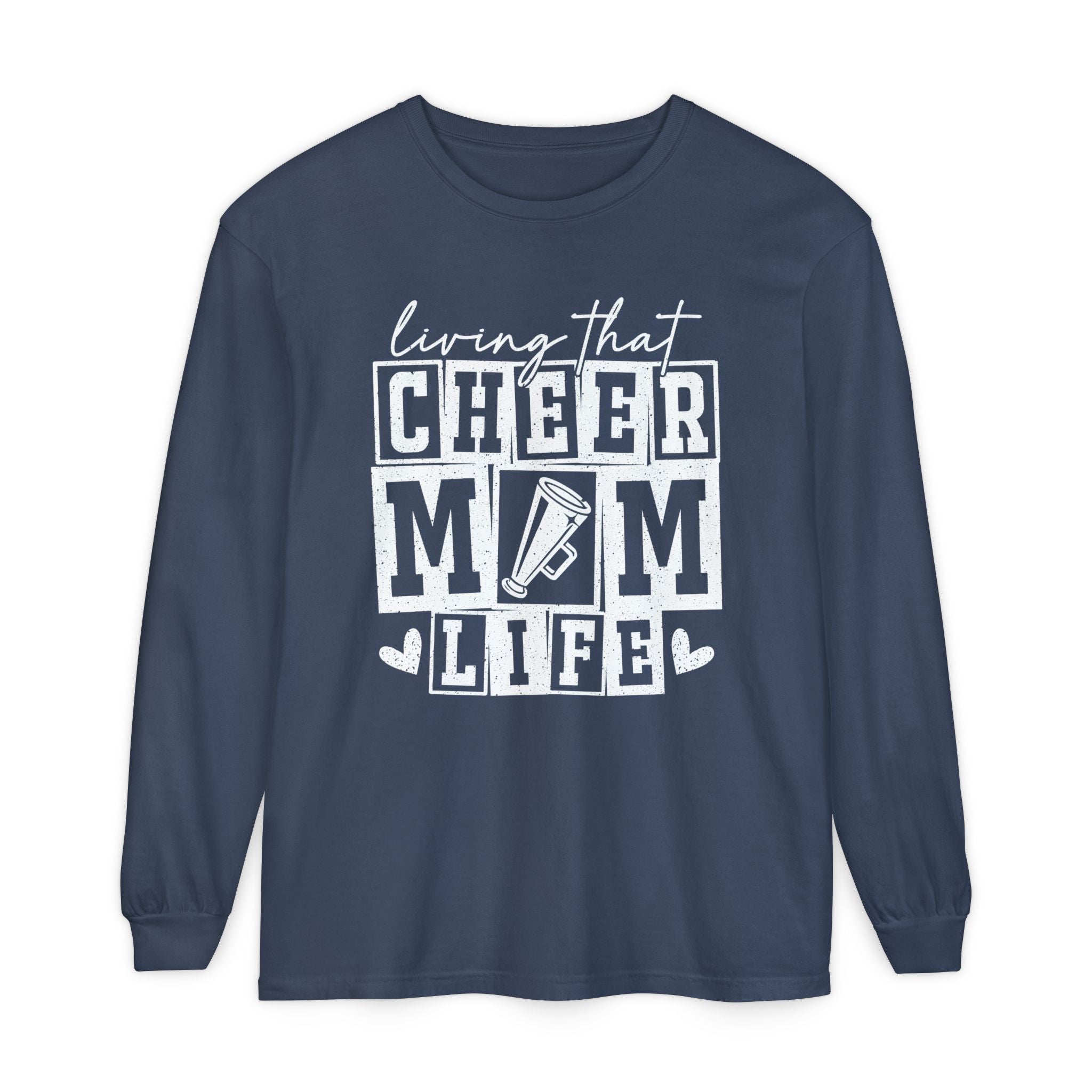 Mom Long Sleeve - Living That Cheer Mom Life | Long - sleeve by atgodanddesigns
