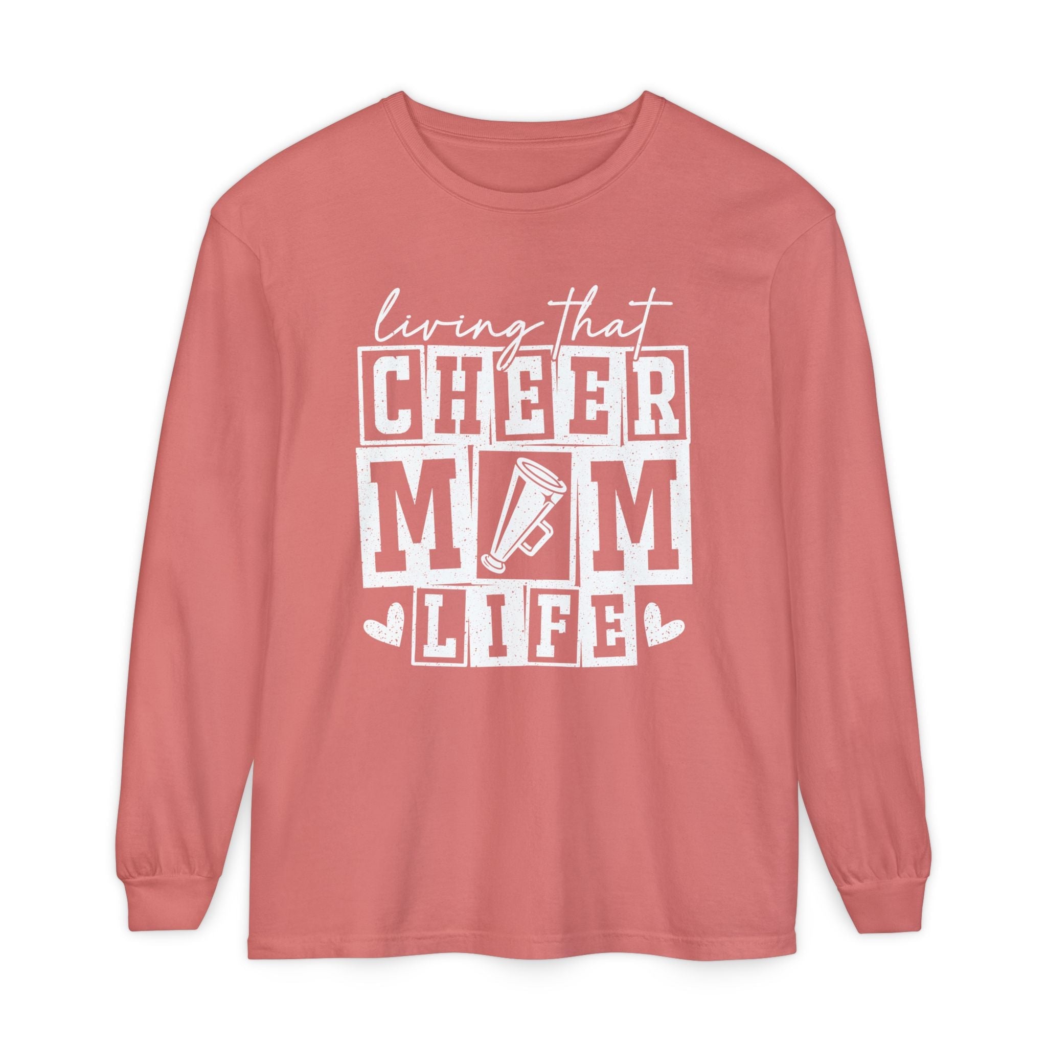 Mom Long Sleeve - Living That Cheer Mom Life | Long - sleeve by atgodanddesigns