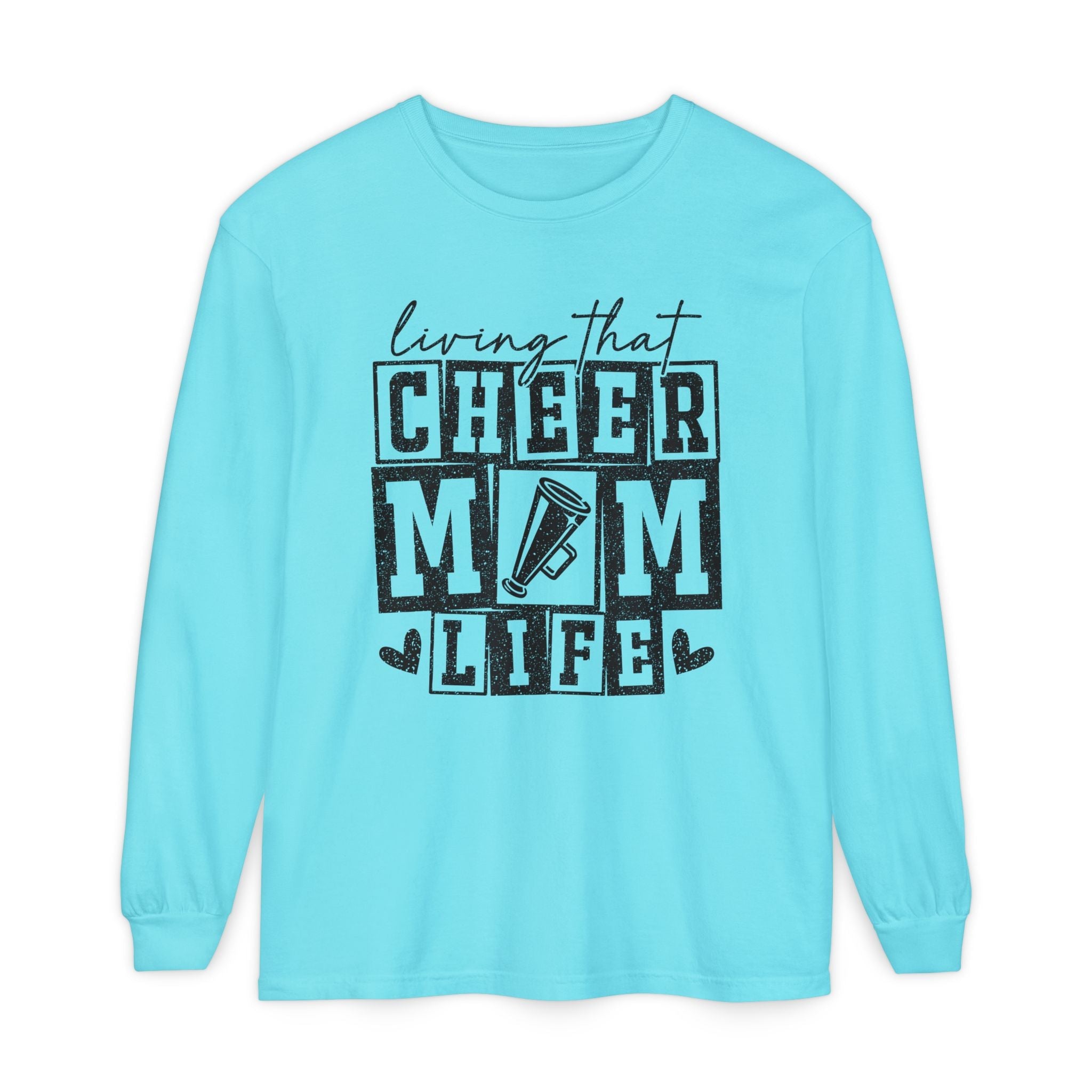 Mom Long Sleeve - Living That Cheer Mom Life | Long - sleeve by atgodanddesigns