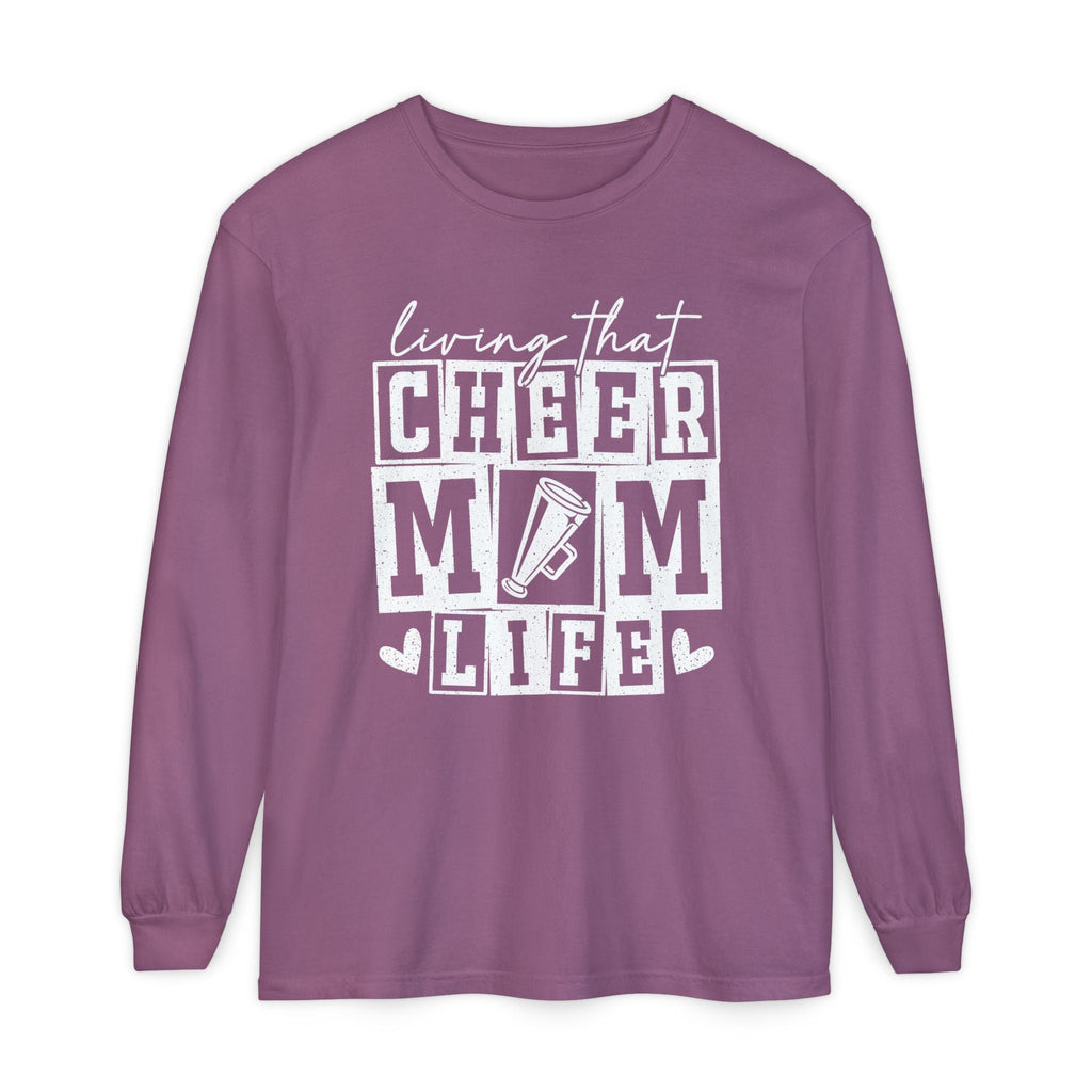 Mom Long Sleeve - Living That Cheer Mom Life | Long - sleeve by atgodanddesigns