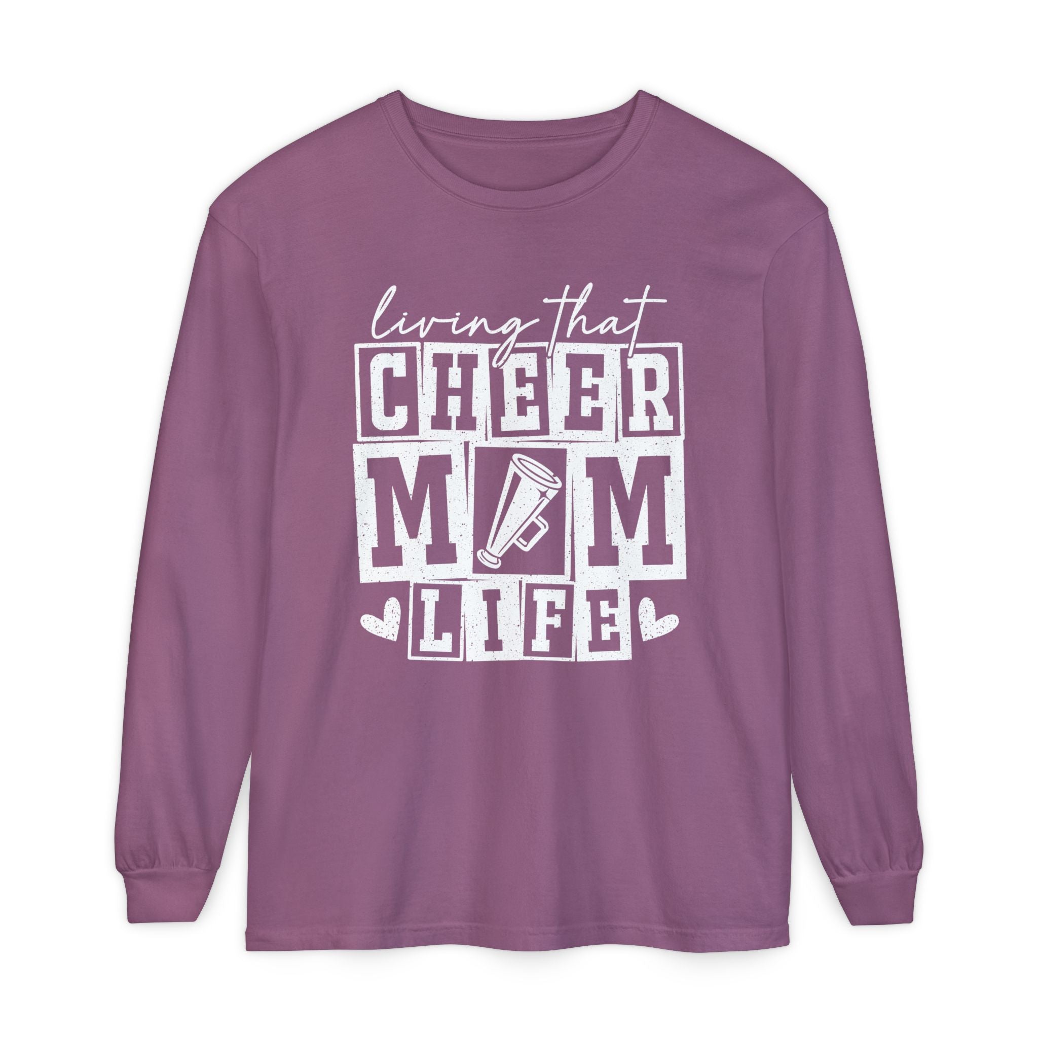 Mom Long Sleeve - Living That Cheer Mom Life | Long - sleeve by atgodanddesigns