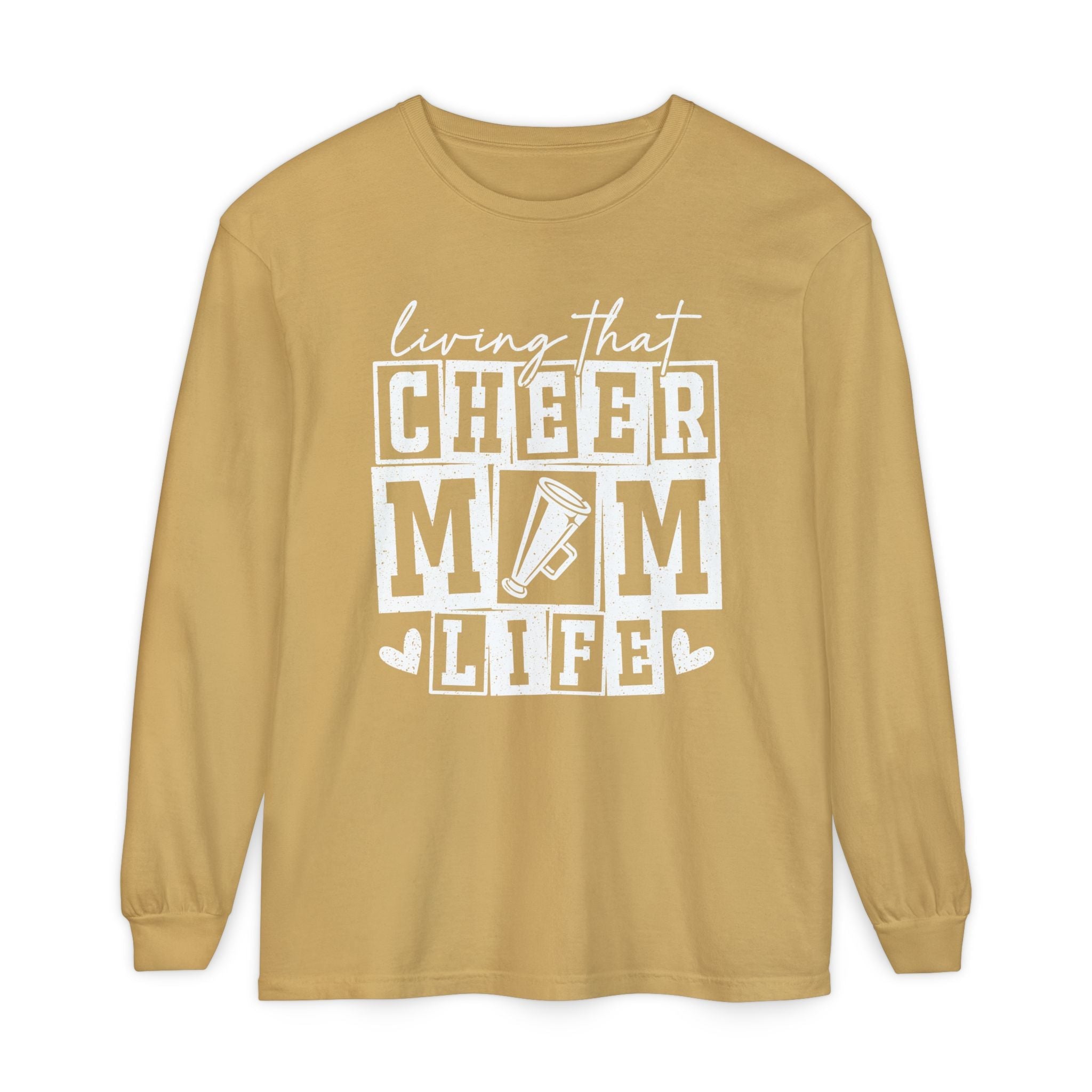Mom Long Sleeve - Living That Cheer Mom Life | Long - sleeve by atgodanddesigns
