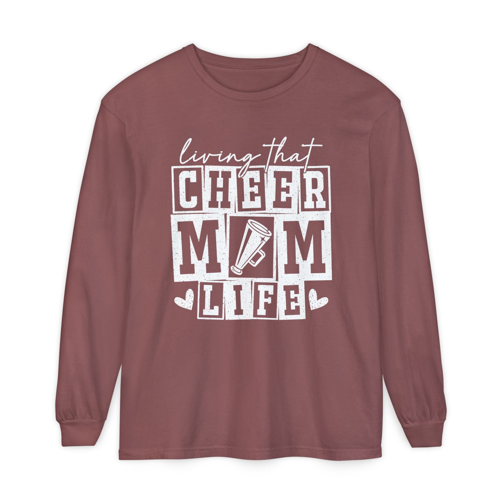 Mom Long Sleeve - Living That Cheer Mom Life | Long - sleeve by atgodanddesigns
