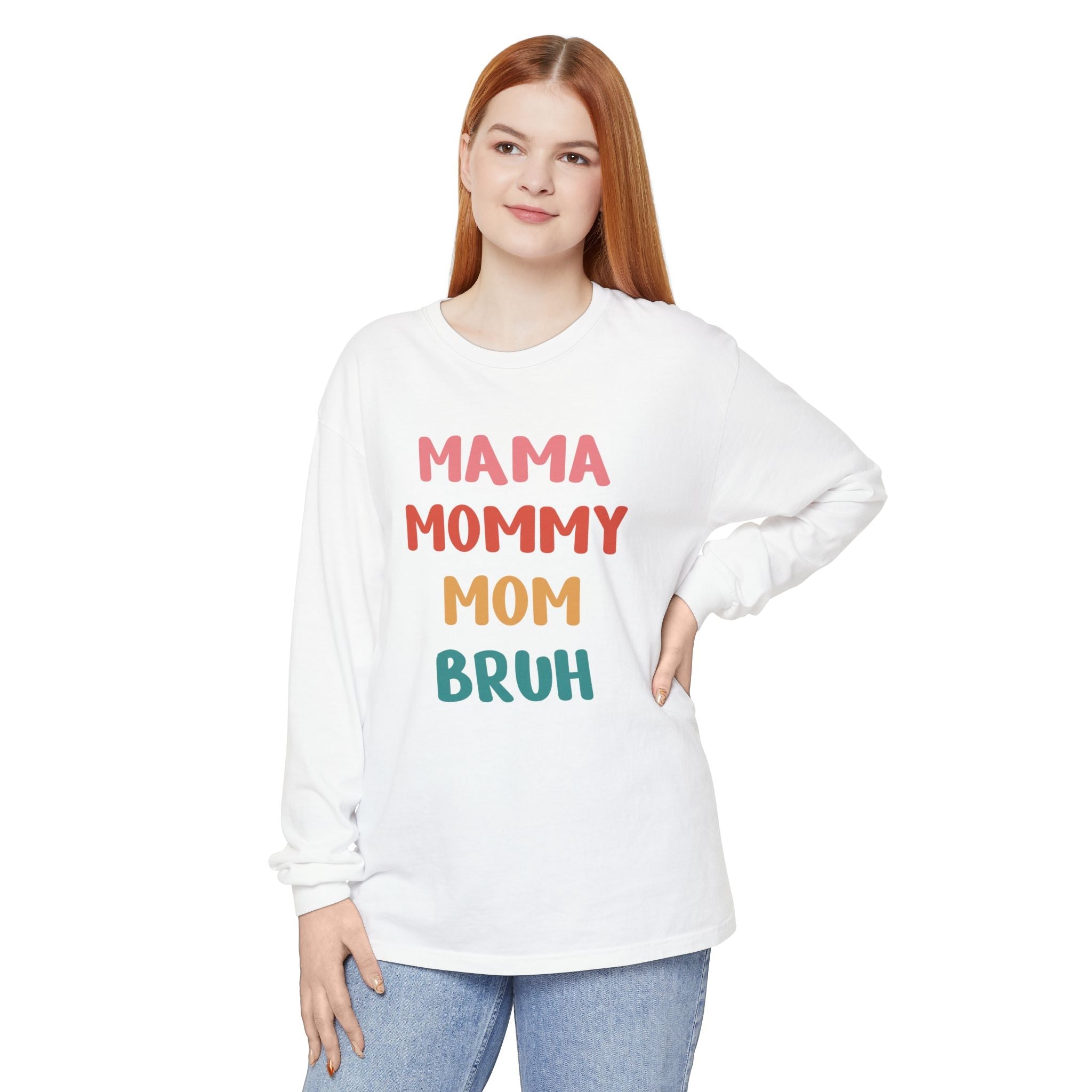 Mom Long Sleeve - Mama, Mommy, Mom, Bruh | Long - sleeve by atgodanddesigns