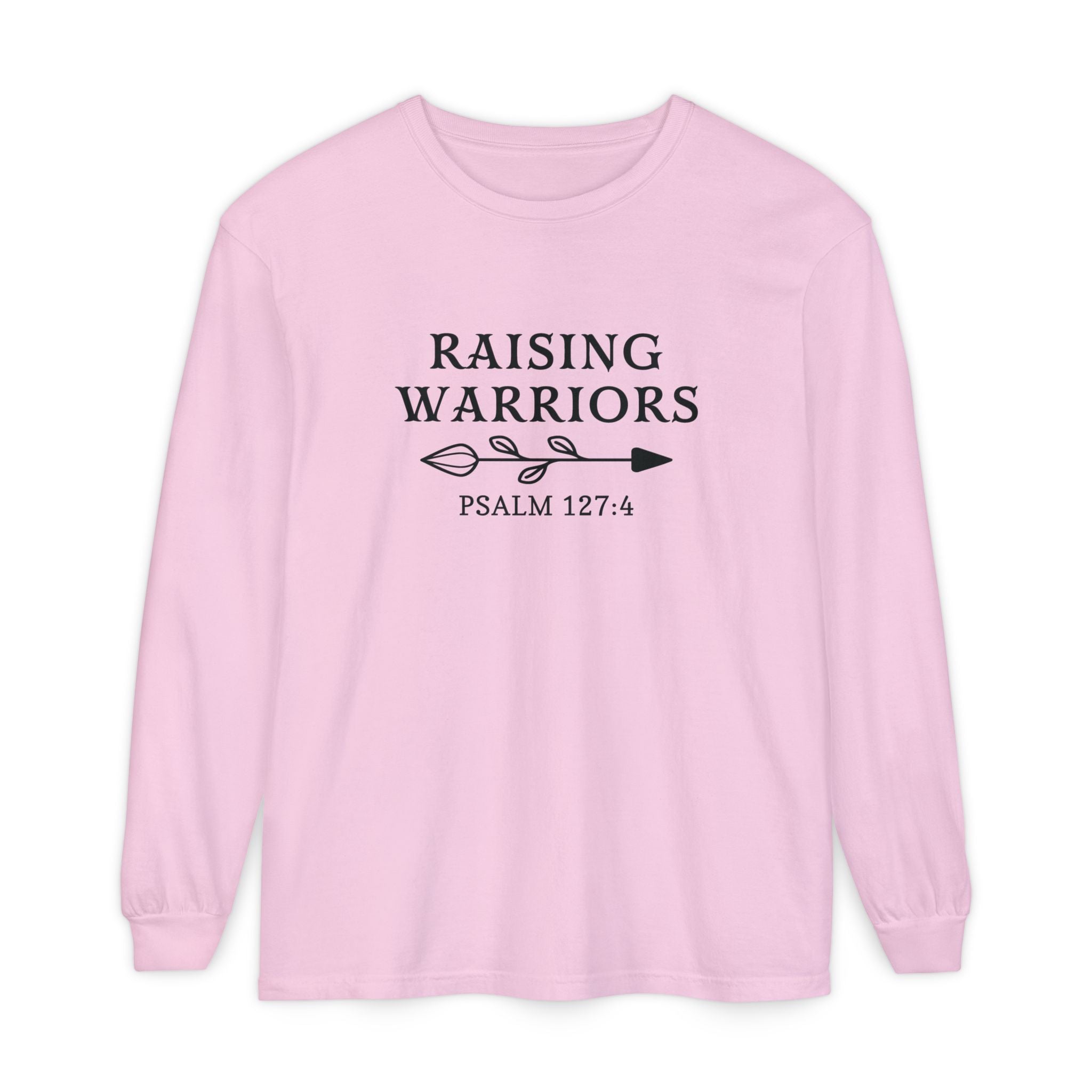 Mom Long Sleeve - Raising Warriors | Long - sleeve by atgodanddesigns